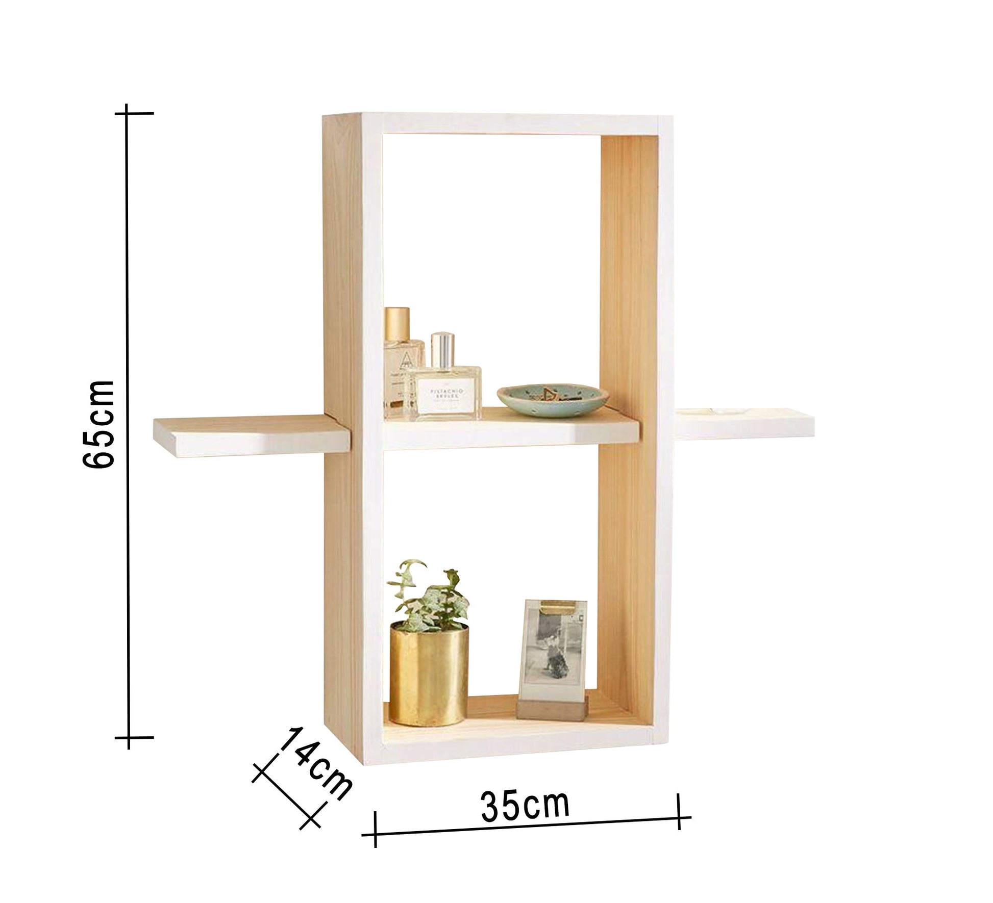 Hanging decorative unit with overlapping shelves - Vitrine Furniture - Décor