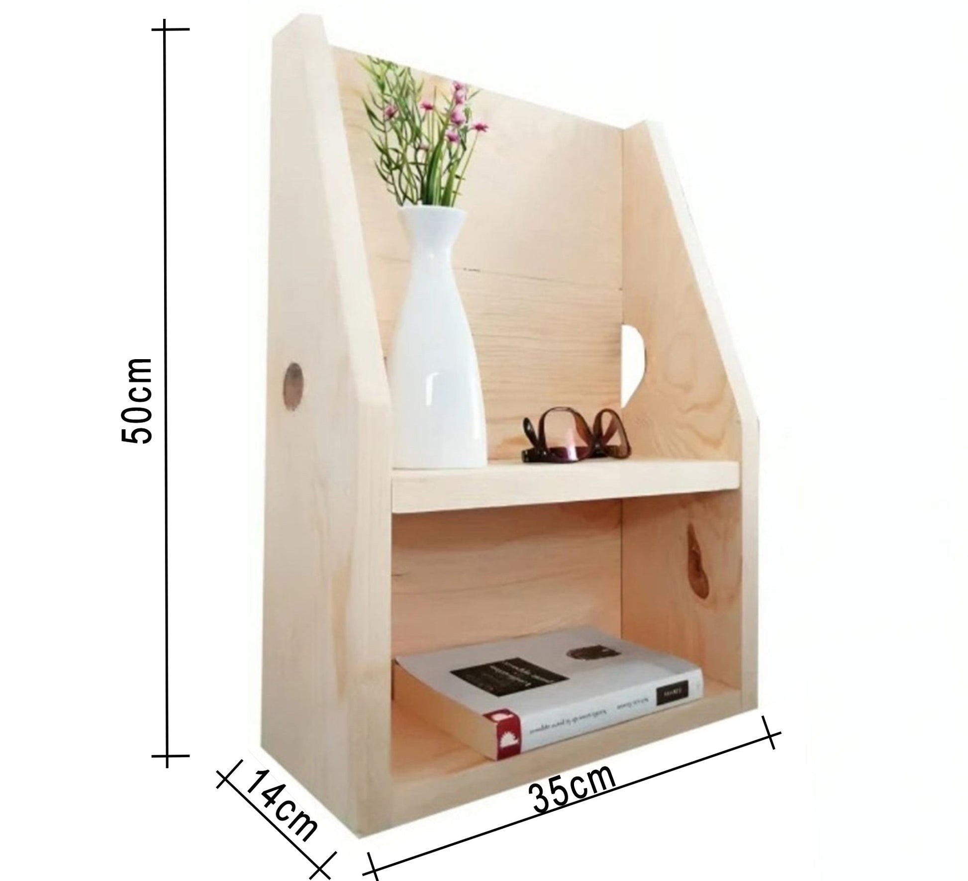 Hanging decorative unit with two shelves - Vitrine Furniture - Décor