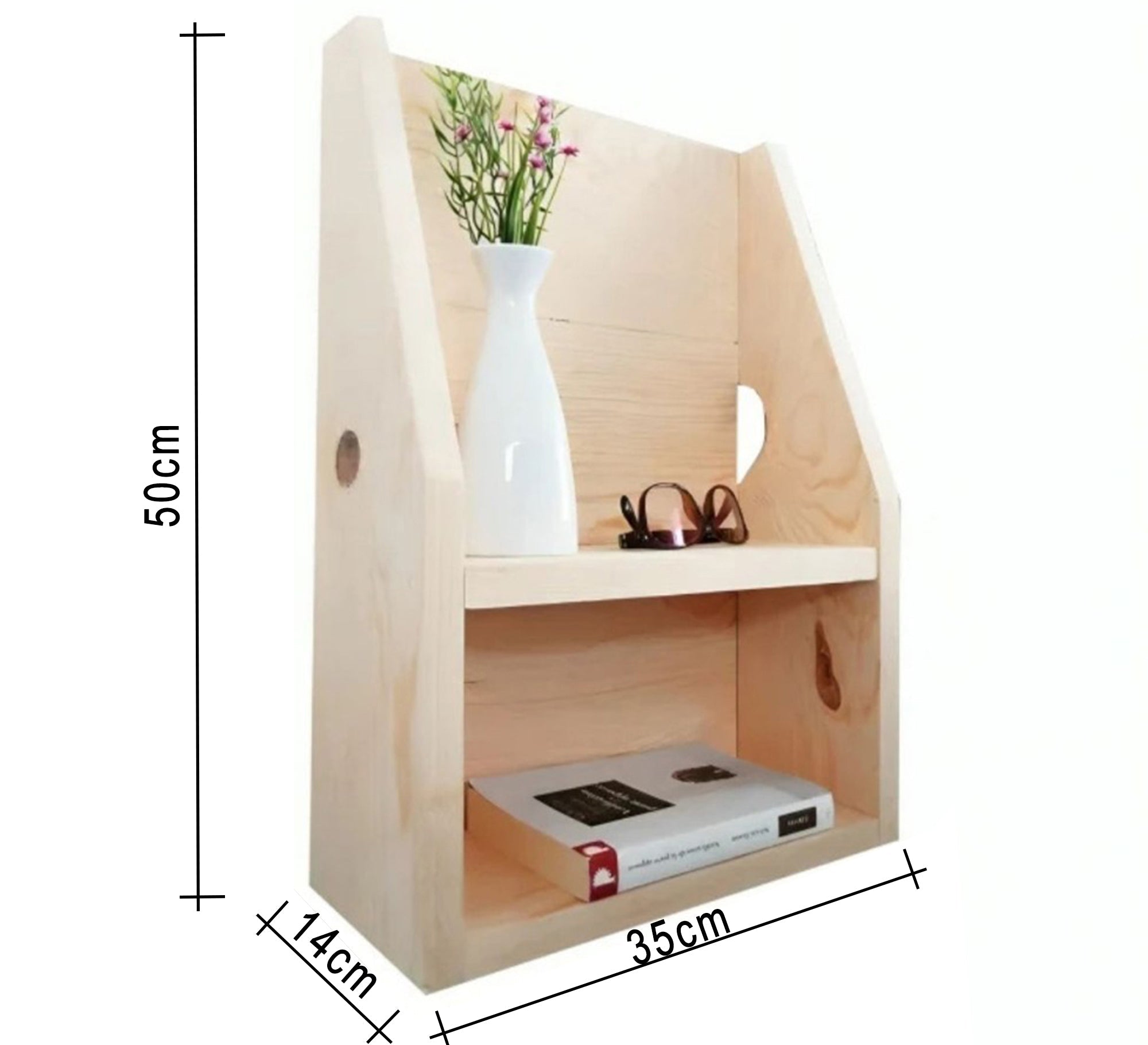 Hanging decorative unit with two shelves - Vitrine Furniture - Décor
