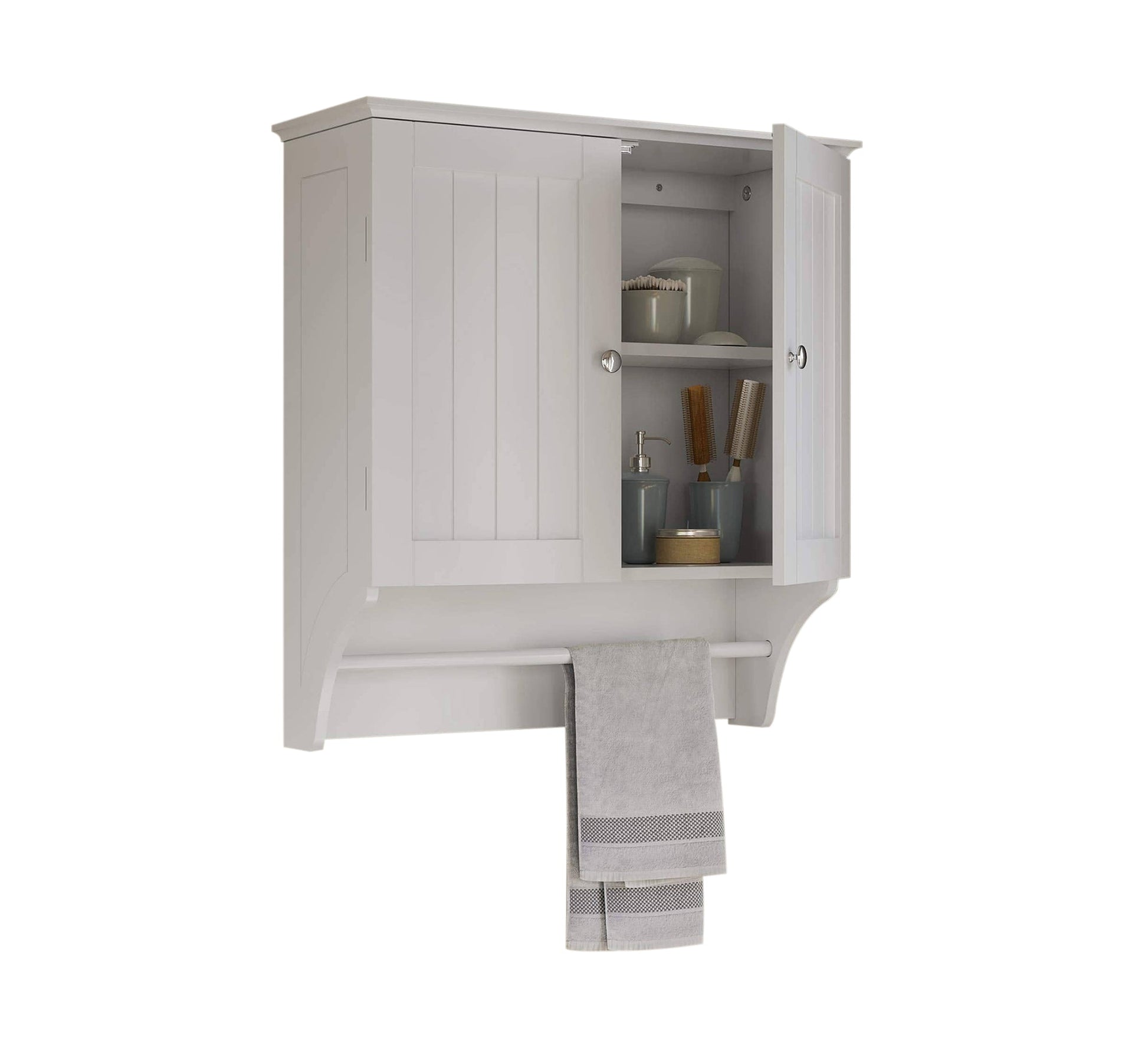 Hanging storage unit with towel rack - Vitrine Furniture - Furniture