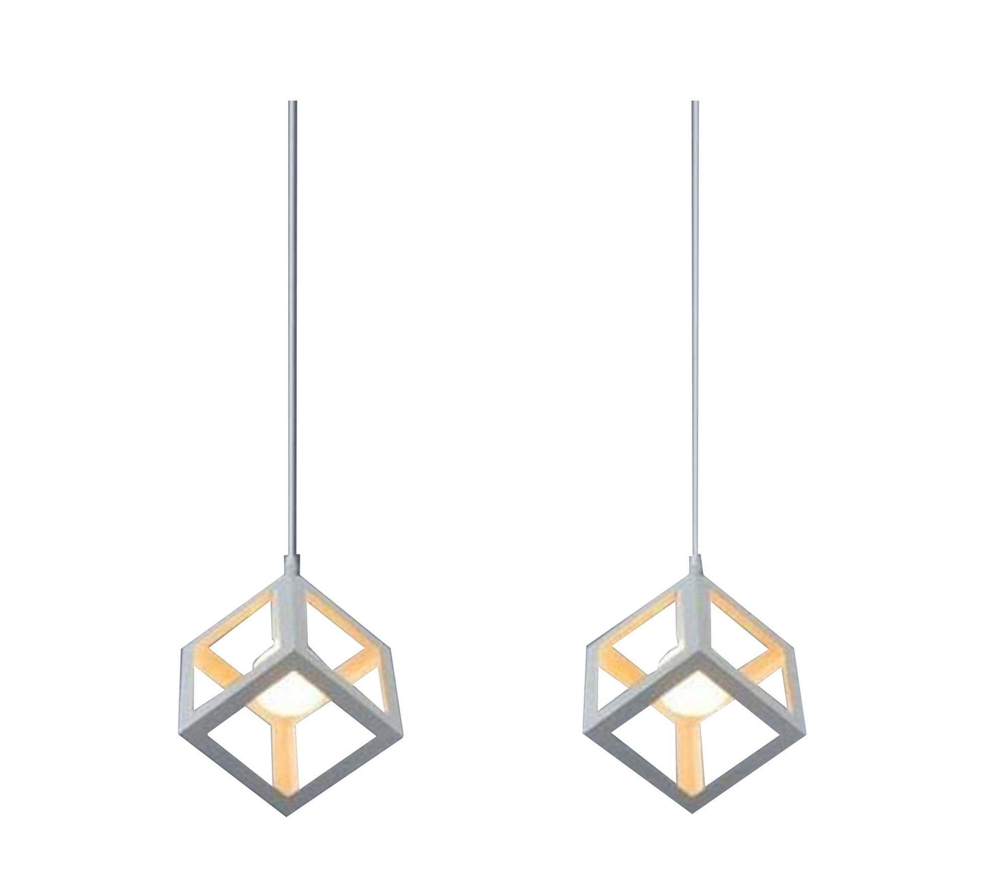 Hanging with 2 cube pendants - Vitrine Furniture - Pendant lights