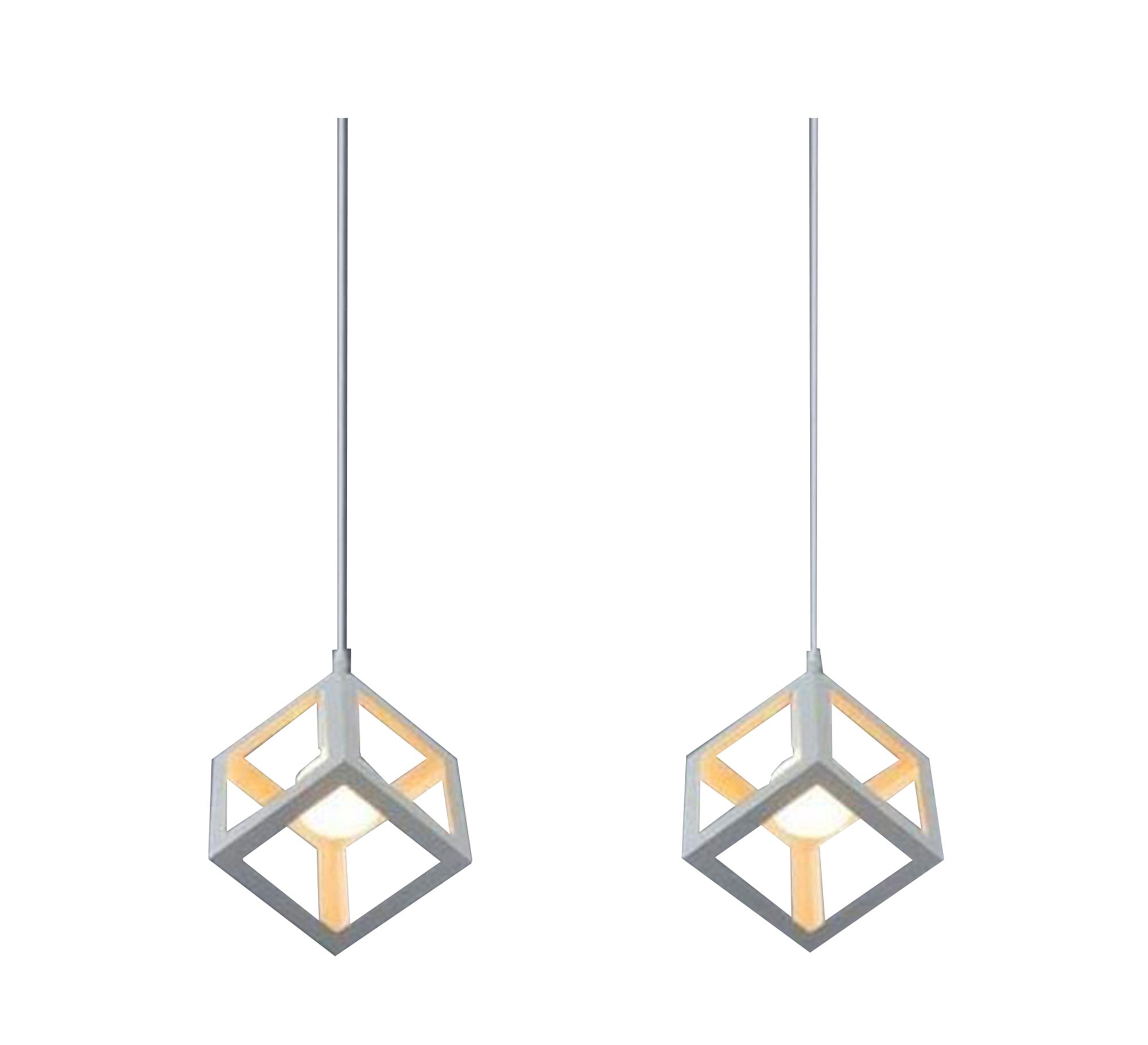 Hanging with 2 cube pendants - Vitrine Furniture - Pendant lights
