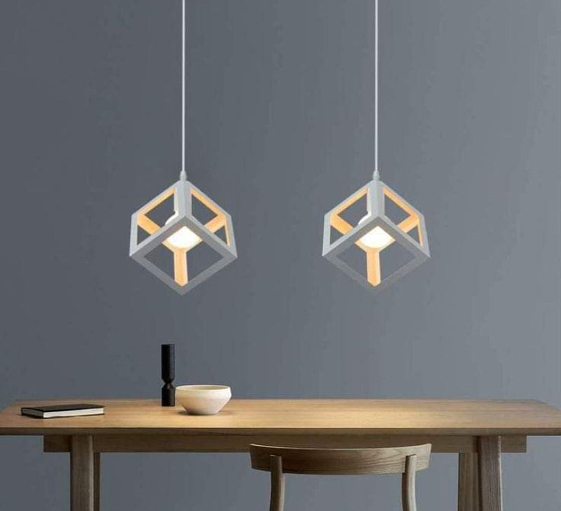 Hanging with 2 cube pendants - Vitrine Furniture - Pendant lights