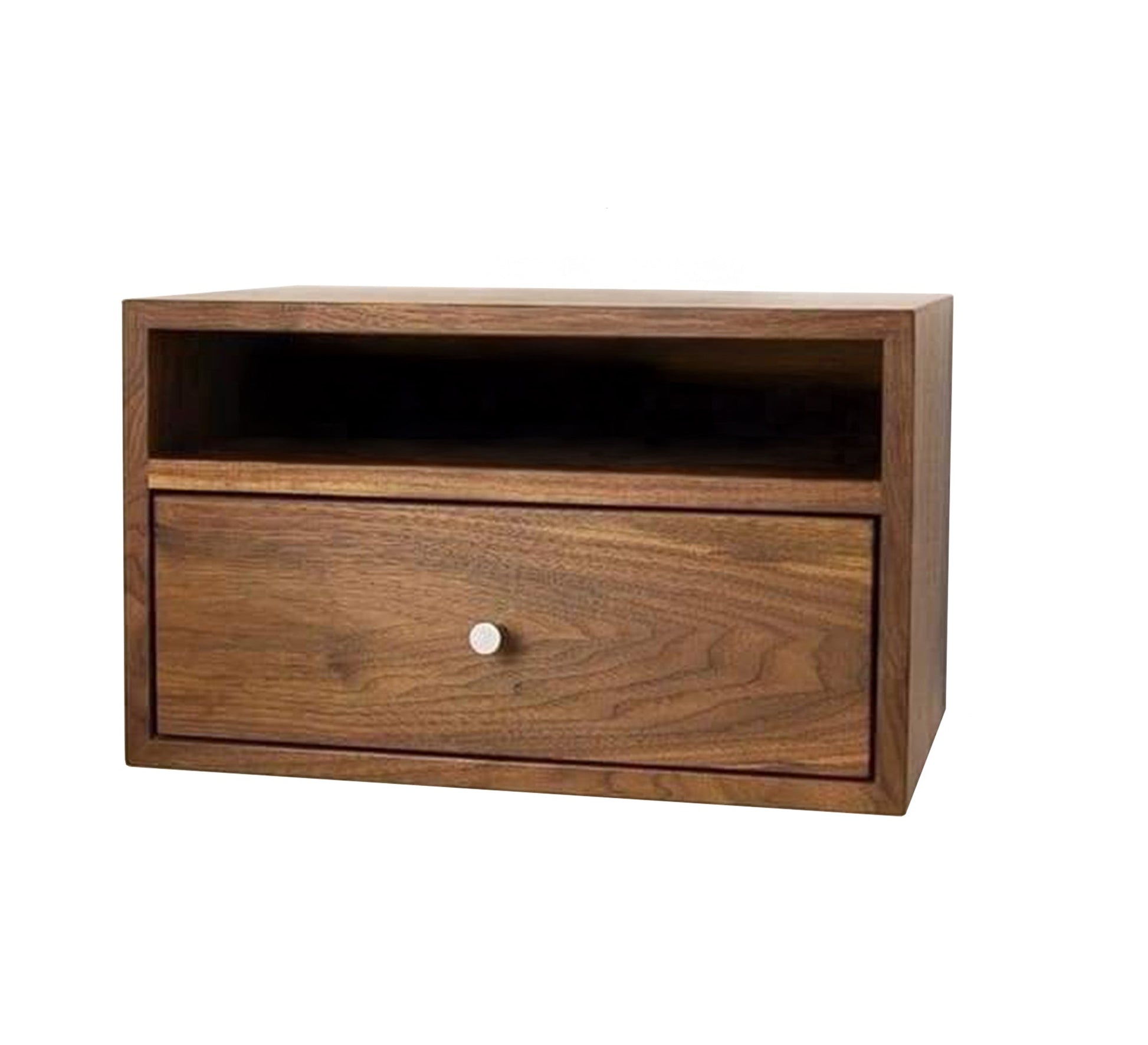 Hanging wooden table with stylish and space - saving storage - Vitrine Furniture - Furniture