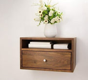 Hanging wooden table with stylish and space - saving storage - Vitrine Furniture - Furniture