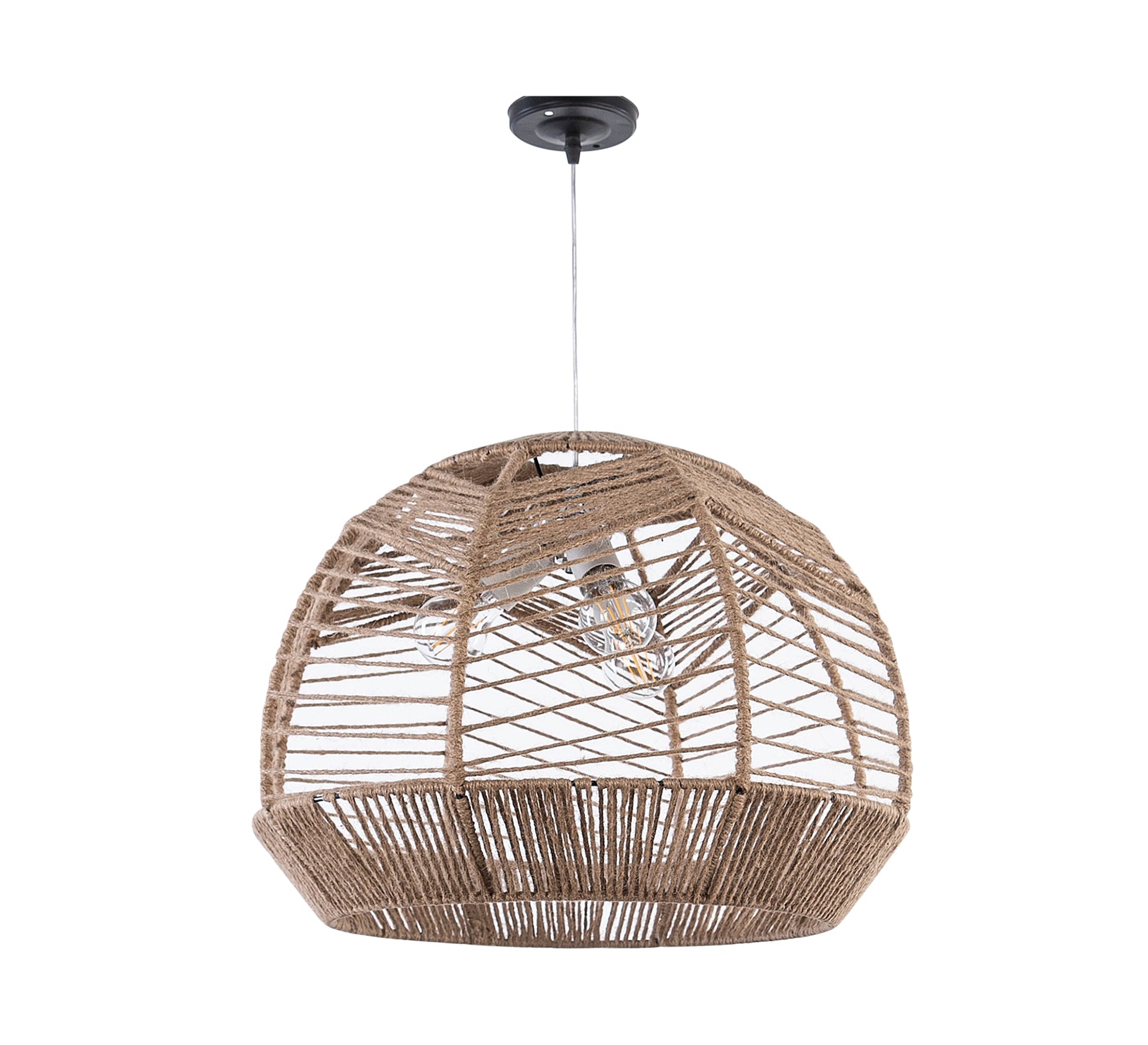 Hemispherical bamboo ceiling lamp - Vitrine Furniture - Lighting