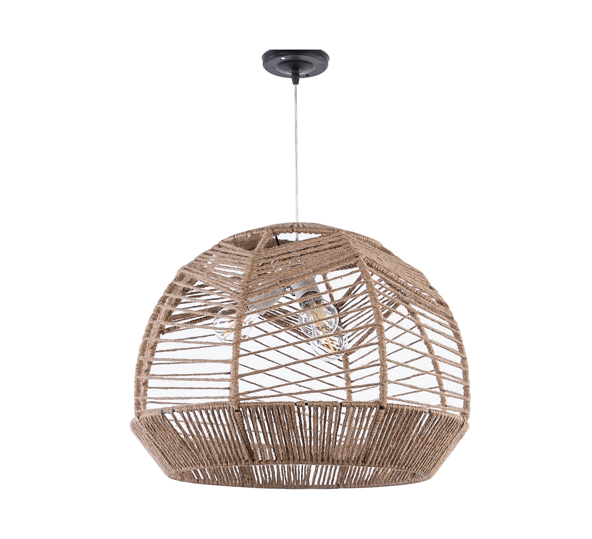 Hemispherical bamboo ceiling lamp - Vitrine Furniture - Lighting