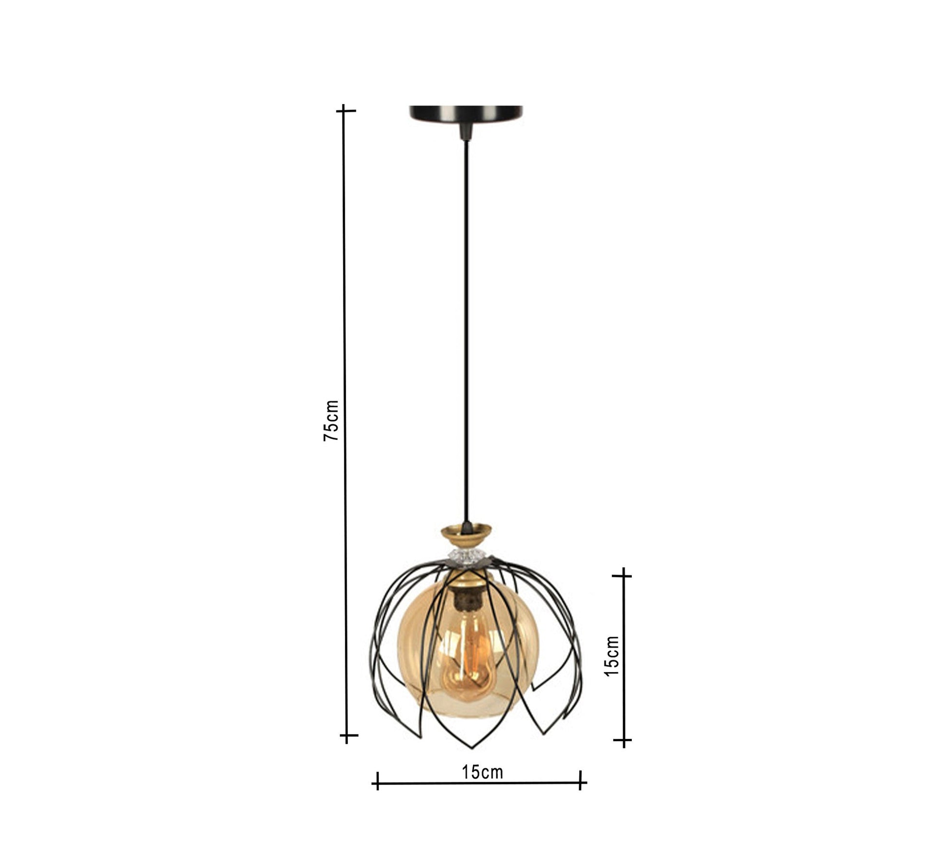 Hemispherical metal pendant - Vitrine Furniture - Lighting