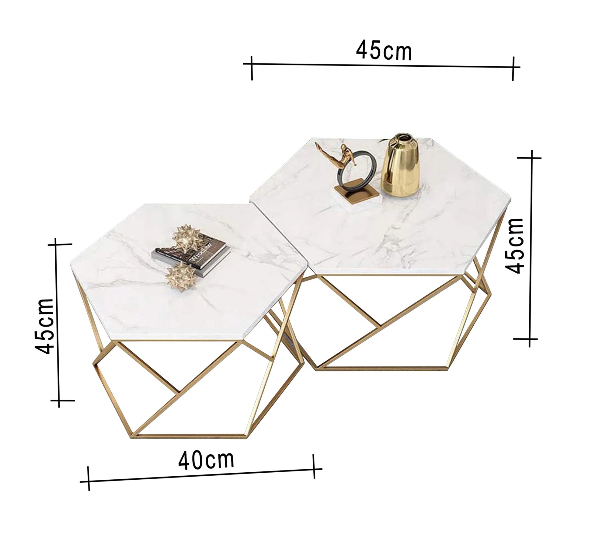 Hexagonal table set - Vitrine Furniture - Furniture