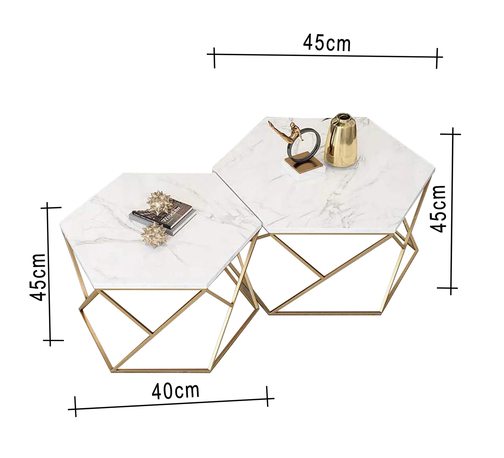Hexagonal table set - Vitrine Furniture - Furniture