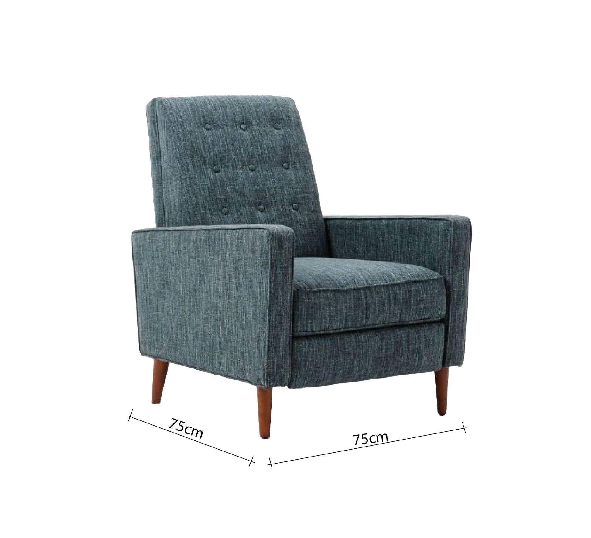 High back armchair with wooden leg - Vitrine Furniture - Furniture