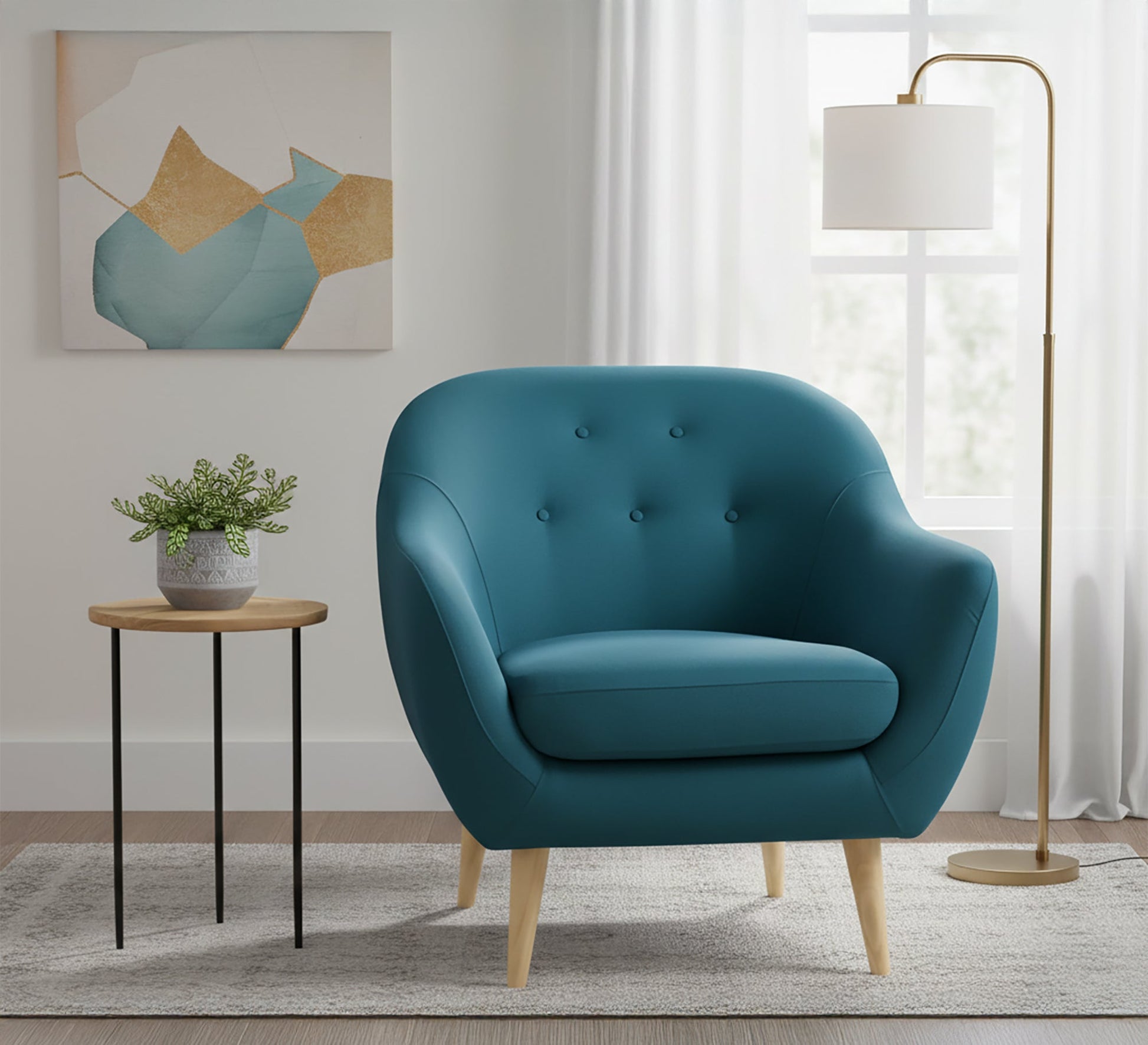 High chair on high wooden legs - Vitrine Furniture - Chairs & Chaise lounge