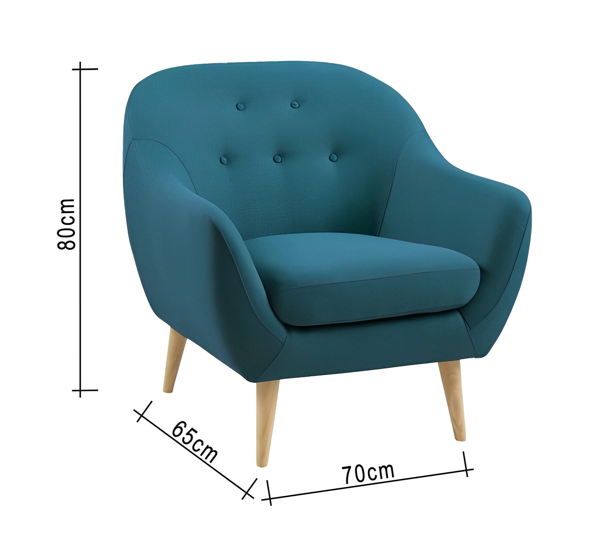 High chair on high wooden legs - Vitrine Furniture - Chairs & Chaise lounge