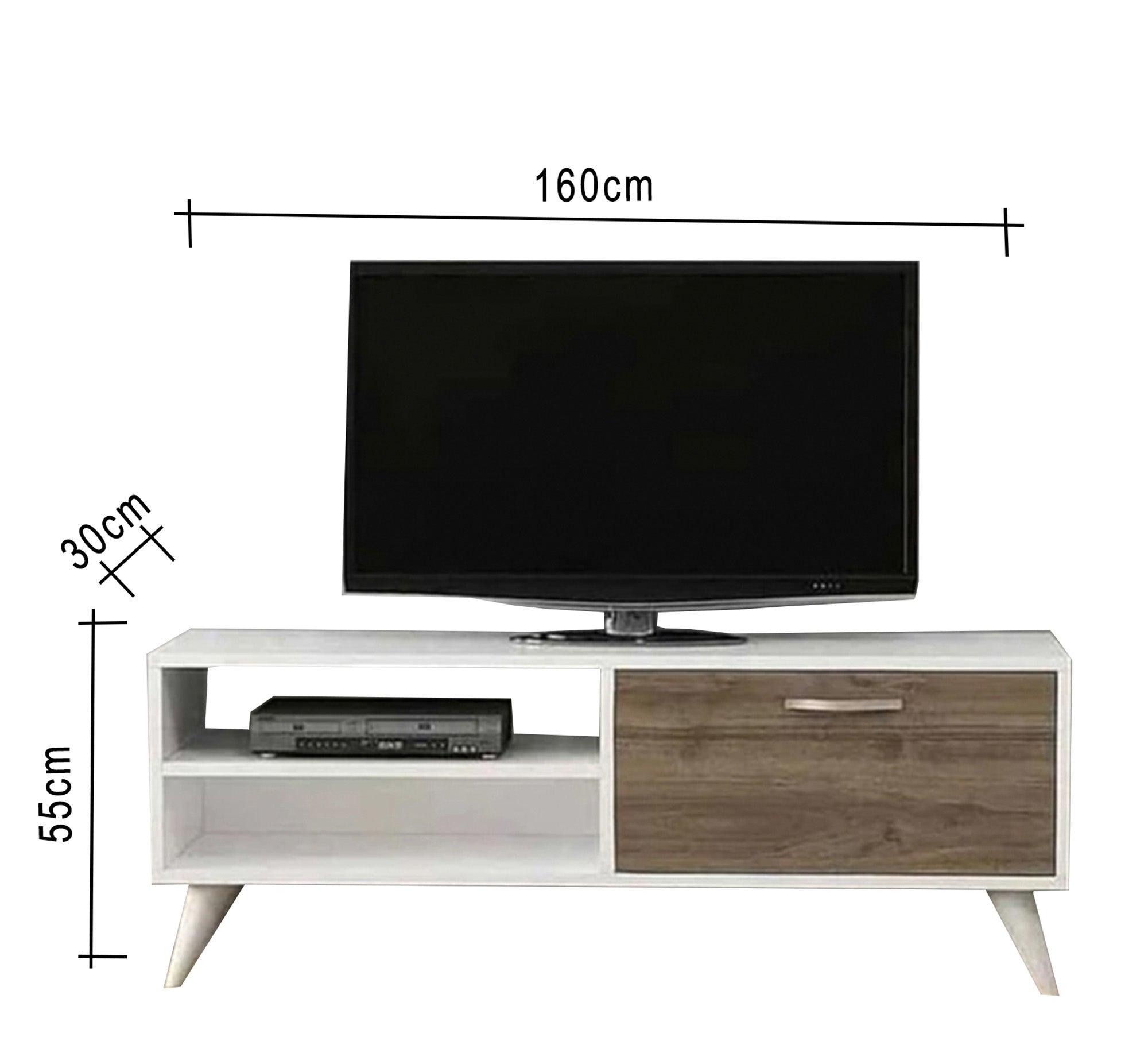 High TV table on legs - Vitrine Furniture - TV Table & Cabinet