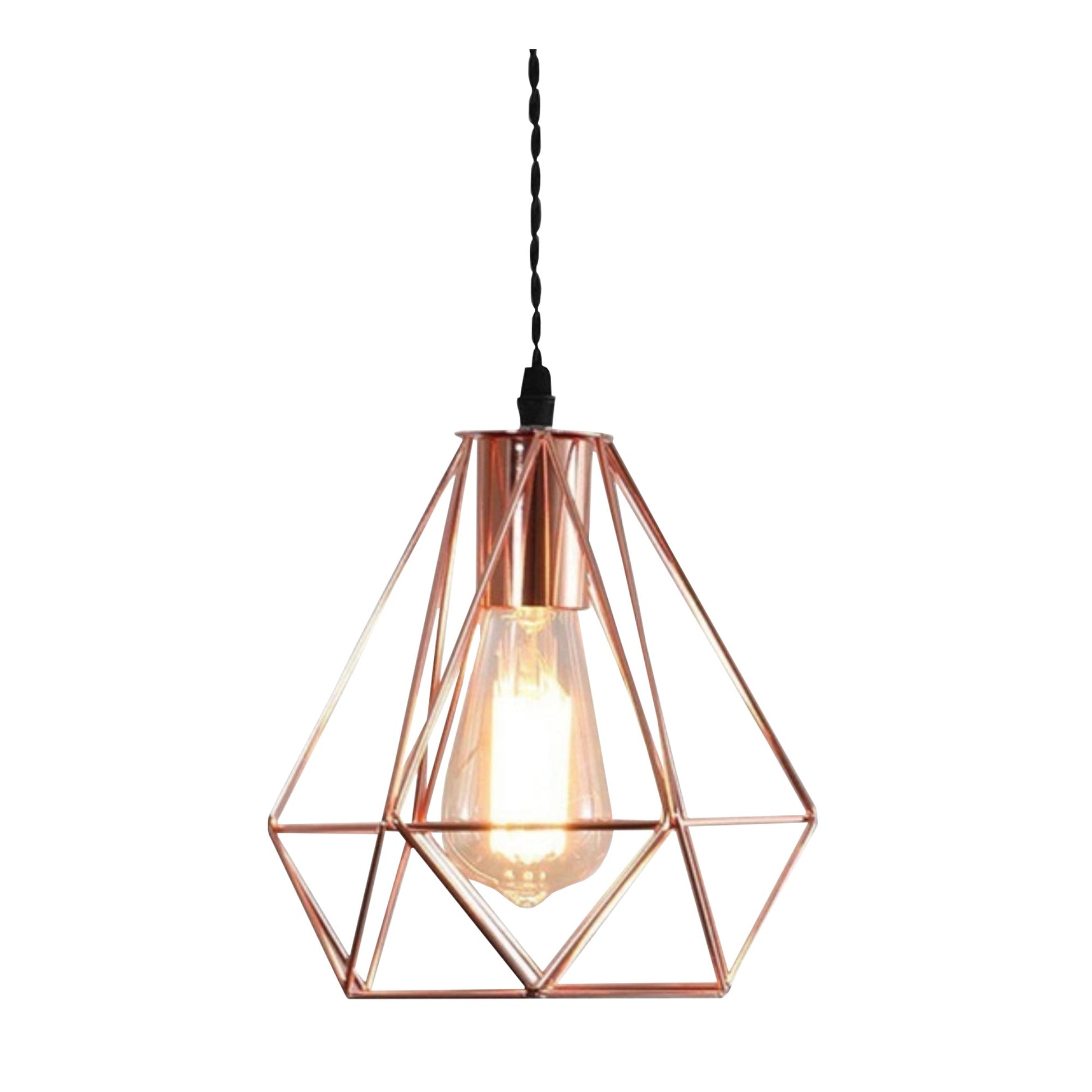 Hollow Inverted Pyramid Cage Pendant - Vitrine Furniture - Lighting