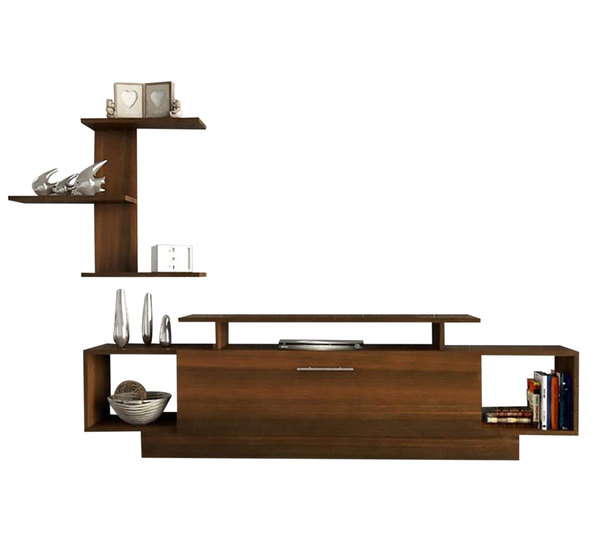 Honey Brown TV Table: Sleek, Stylish, Sturdy - Vitrine Furniture - Furniture