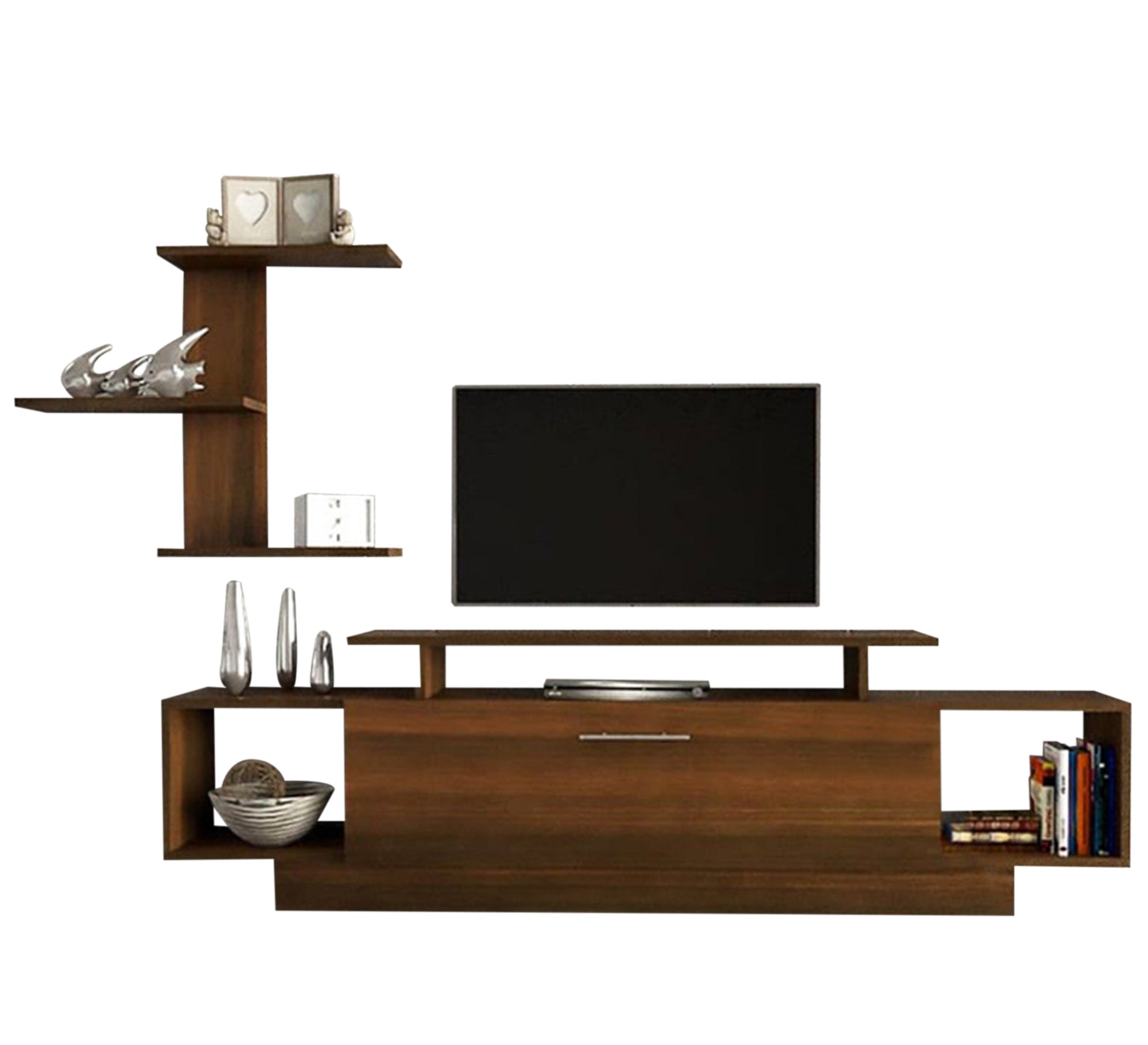 Honey Brown TV Table: Sleek, Stylish, Sturdy - Vitrine Furniture - Furniture