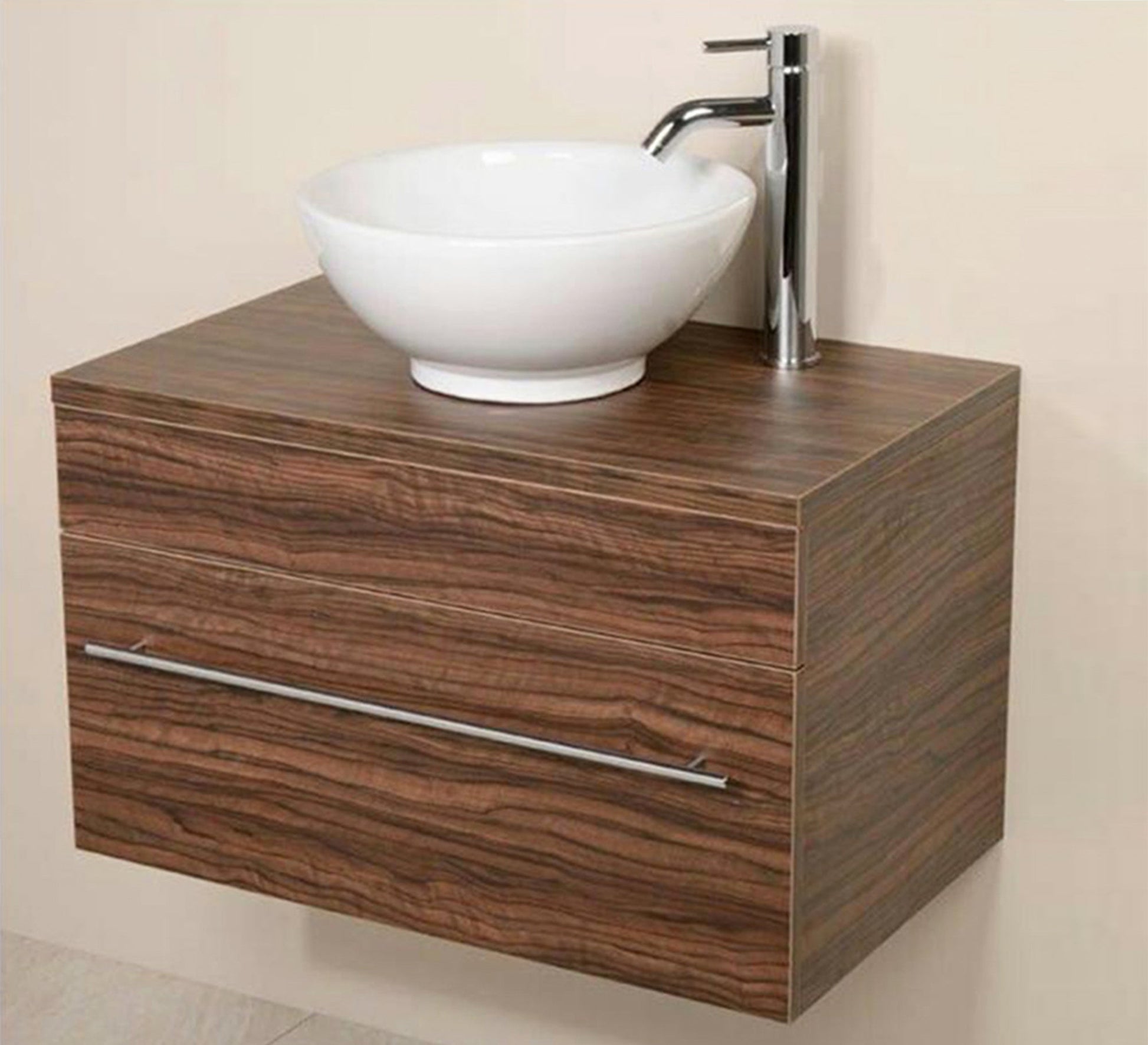 Honey Home Sink Unit: Elegant Honey Brown, Compact Design - Vitrine Furniture - Furniture