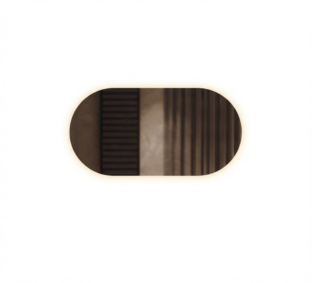 Horizontal capsule mirror with backlight - Vitrine Furniture - Mirrors