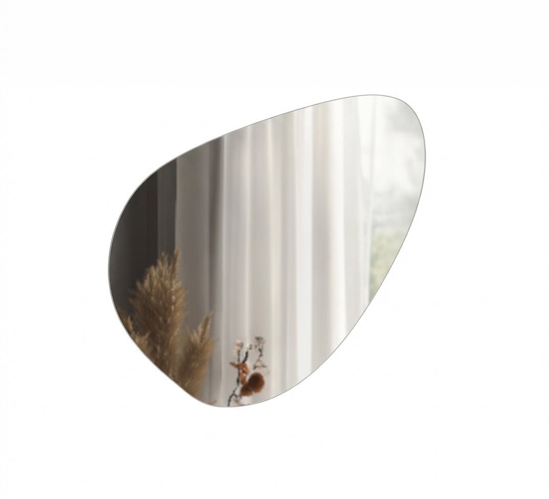 Horizontal pebble mirror without a frame - Vitrine Furniture - Mirrors