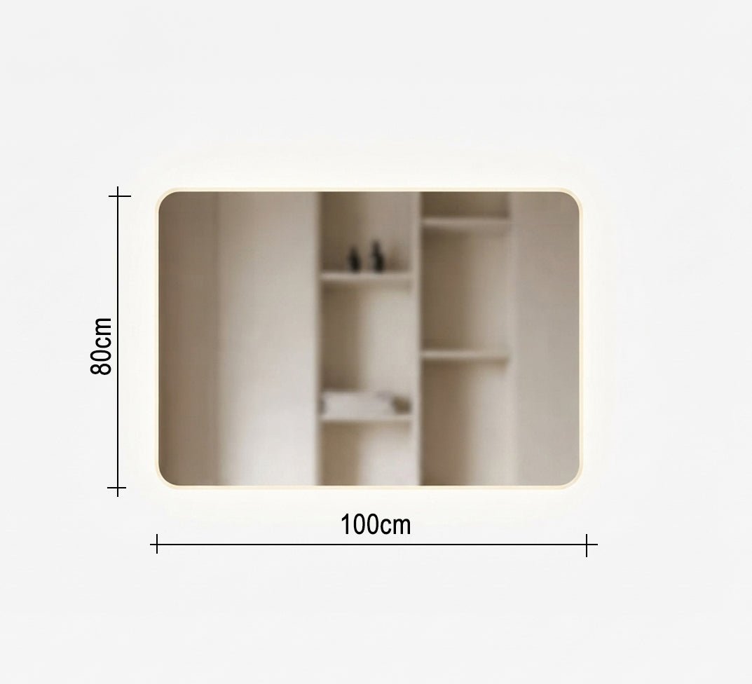 Horizontal Rectangular Mirror with Backlight - Vitrine Furniture - Mirrors