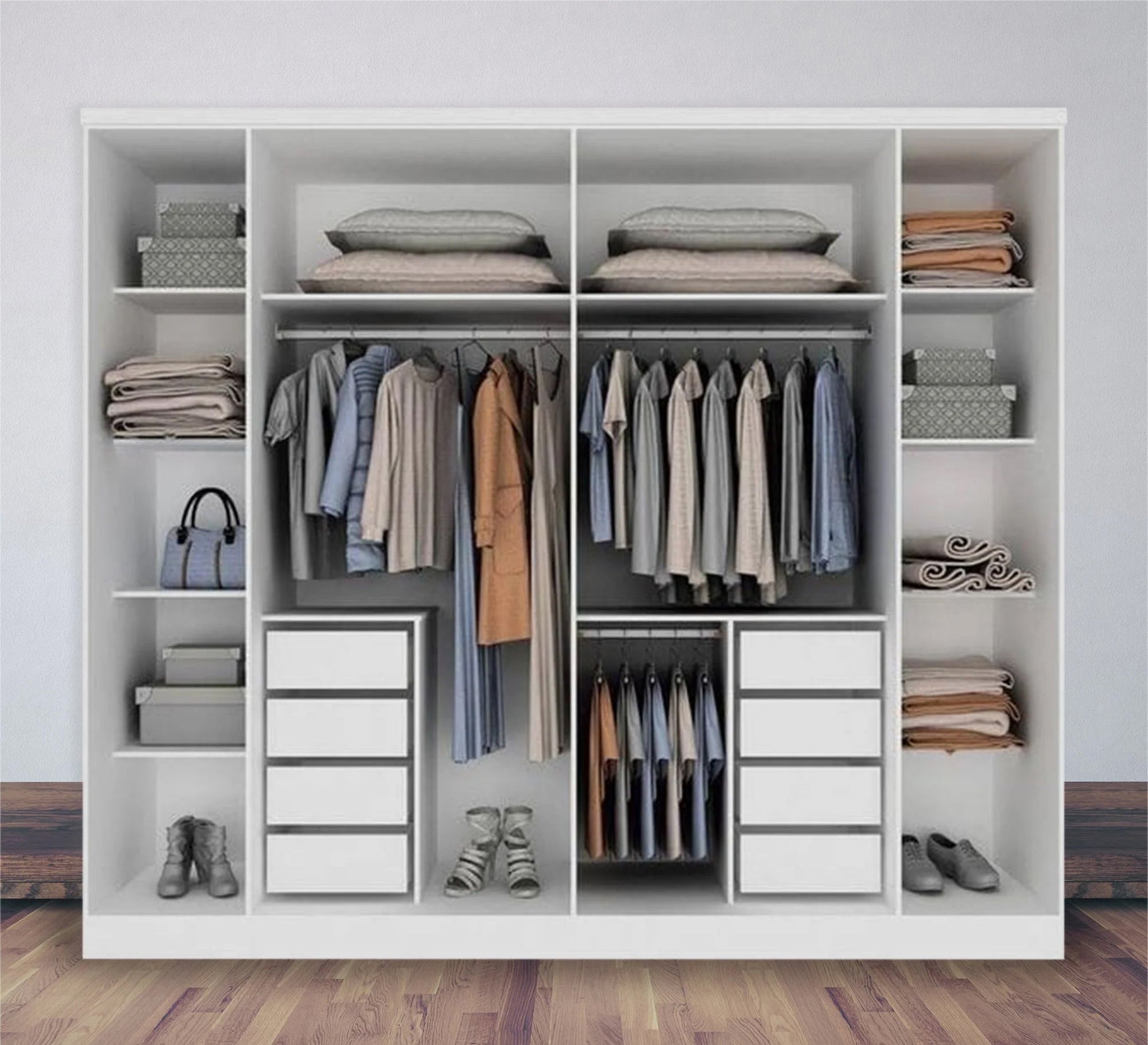 Huge wardrobe with organized and multiple storage - Vitrine Furniture - Furniture