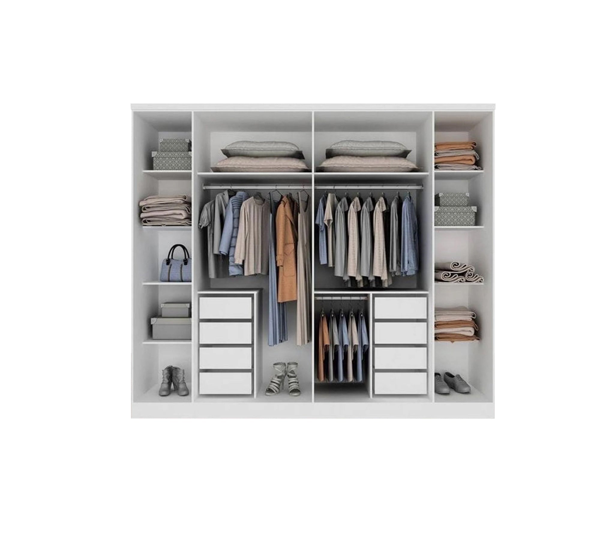 Huge wardrobe with organized and multiple storage - Vitrine Furniture - Furniture