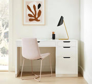 Ideal desk with multiple drawers and door - Vitrine Furniture - Desks