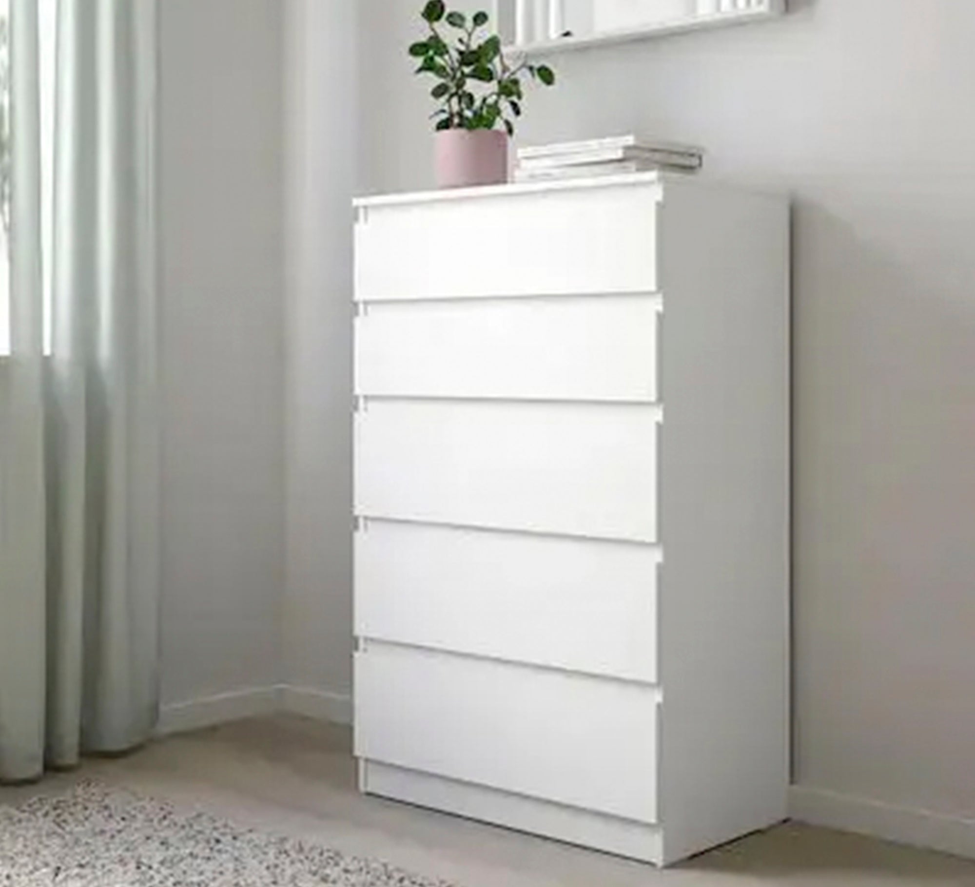 Ideal storage unit with five drawers - Vitrine Furniture - Drawers
