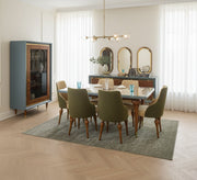Indigo Dining Room: Elegant Comfort, Timeless Beauty - Vitrine Furniture - Sets