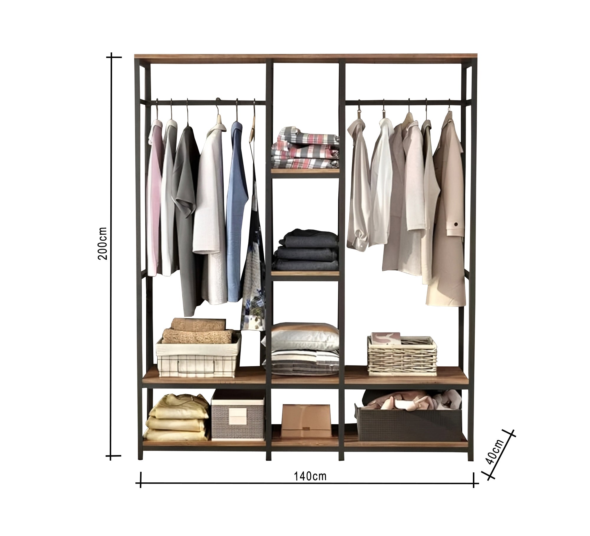 Industrial open wardrobe - Vitrine Furniture - Furniture