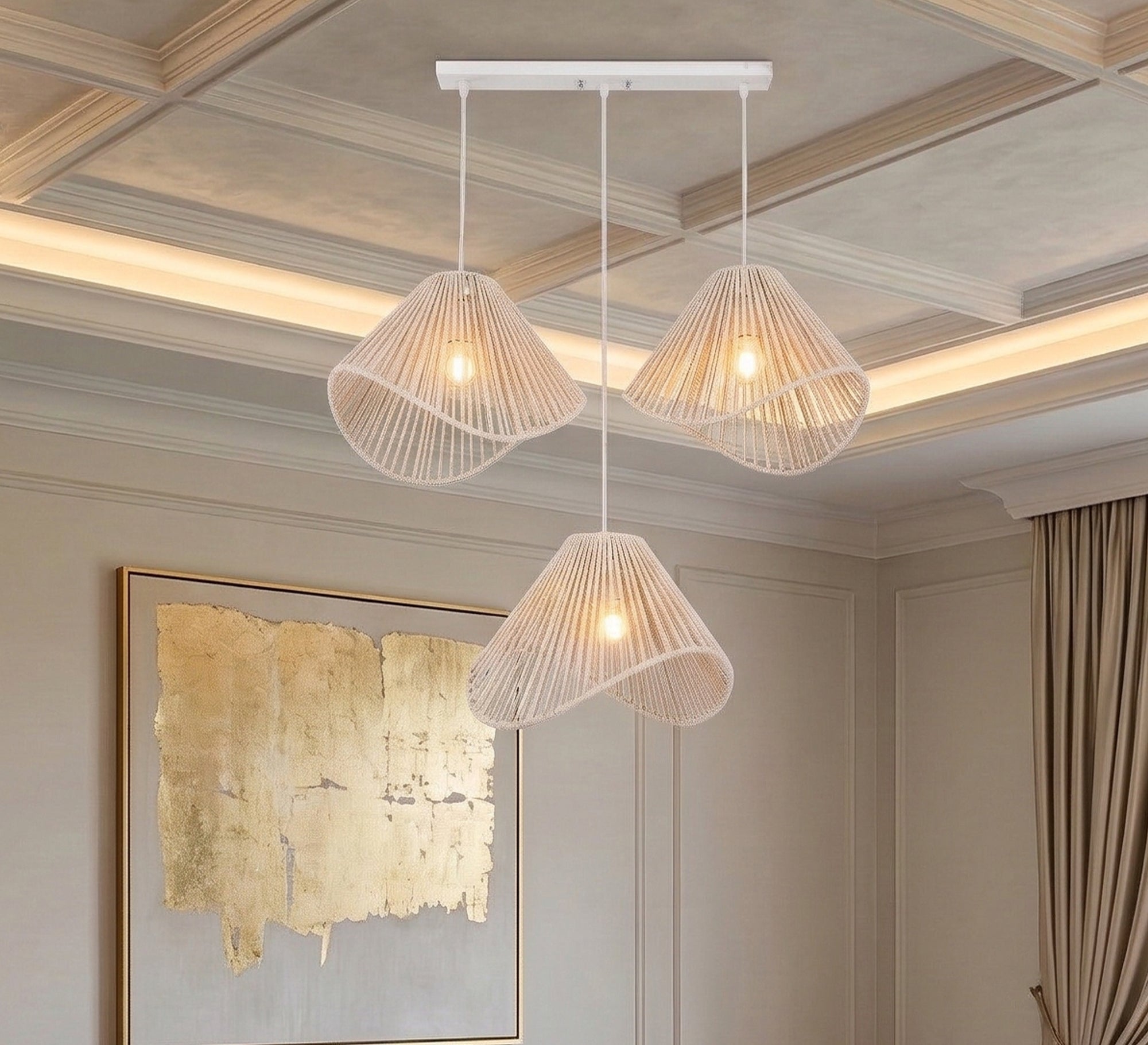 Innovative three - piece bohemian chandelier - Vitrine Furniture - Ceiling lights