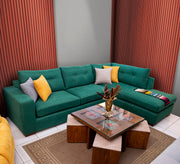 Iris Chaise longue and full upholstery - Vitrine Furniture - L - shape sofa set