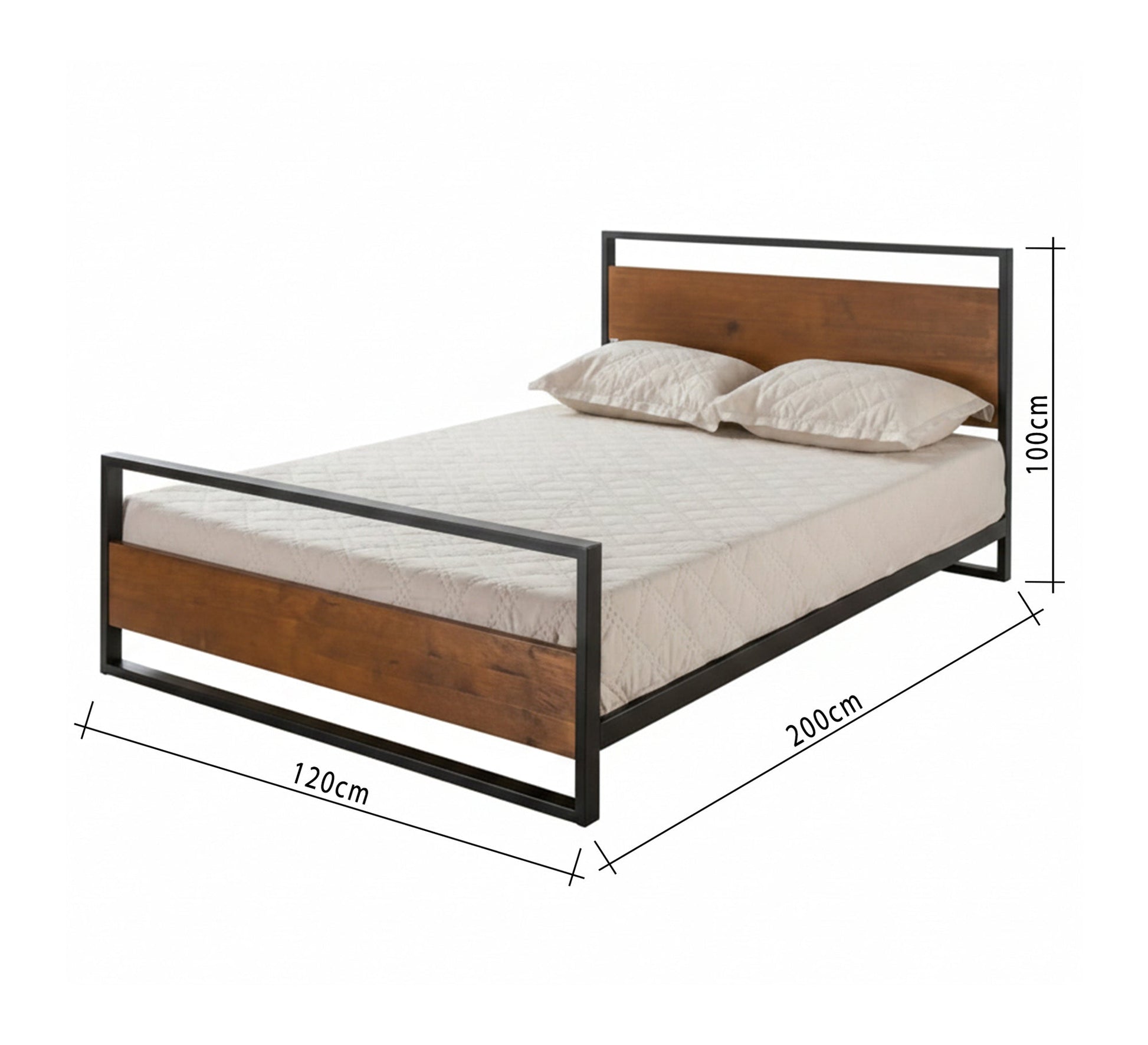 Iron bed for a comfortable, modern sleep - Vitrine Furniture - Furniture