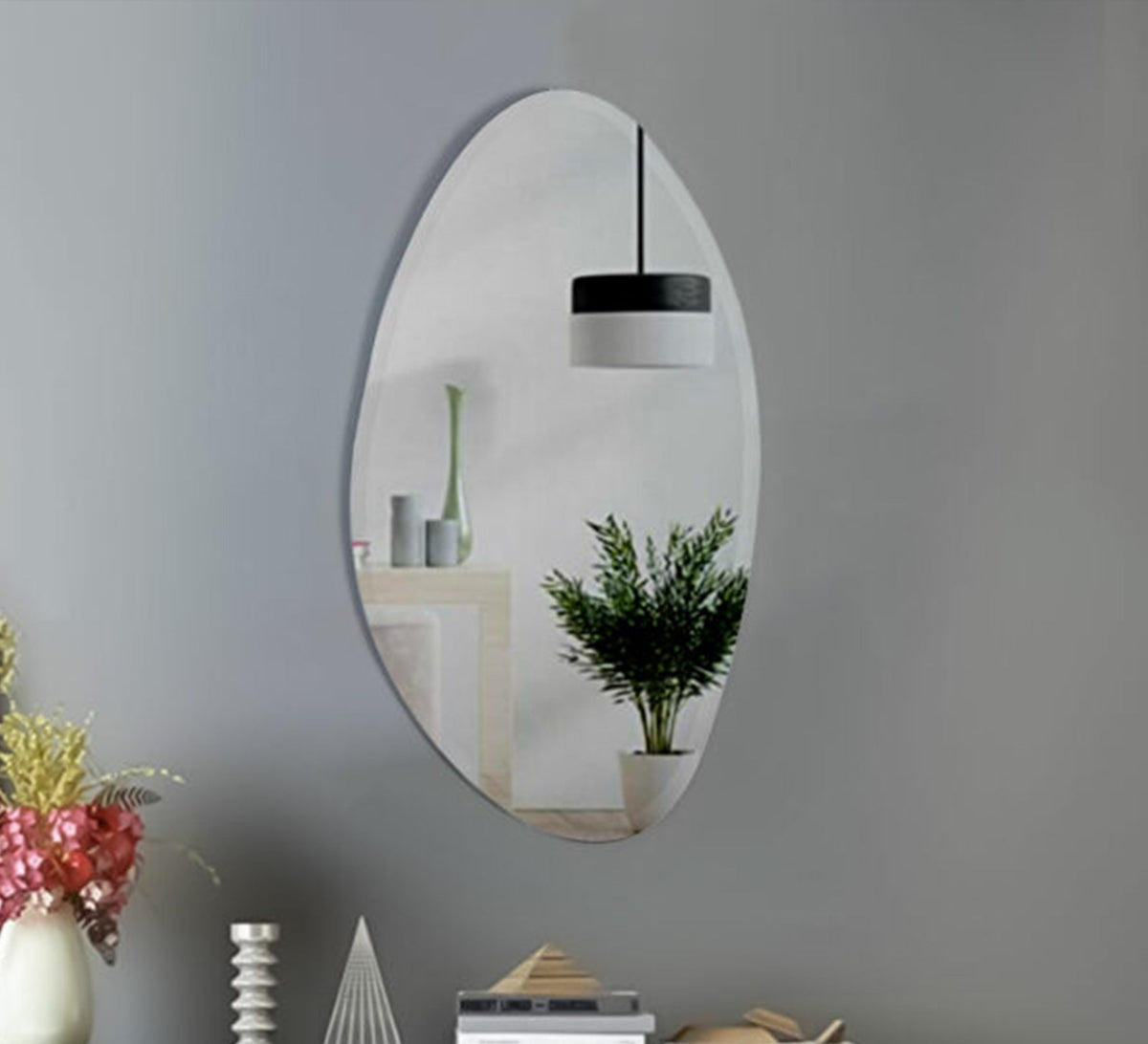 Irregular oval wall mirror - Vitrine Furniture - Mirrors