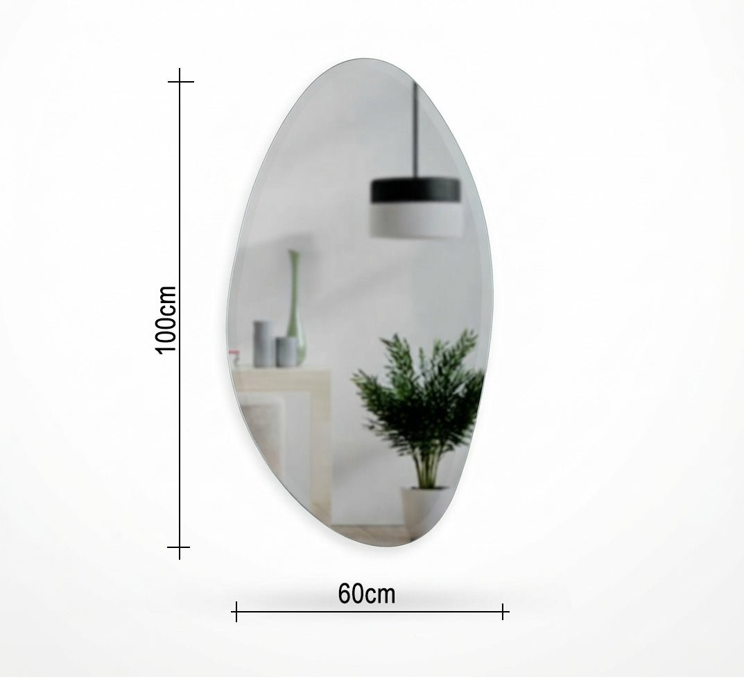 Irregular oval wall mirror - Vitrine Furniture - Mirrors