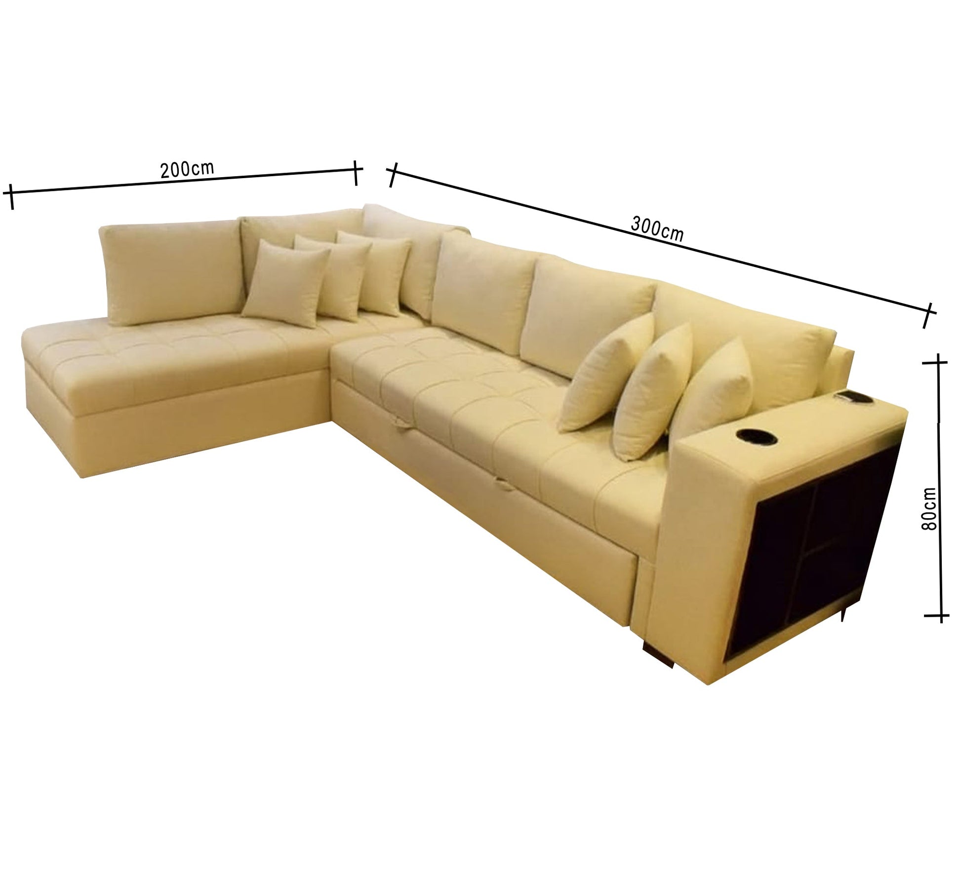 Ivory Corner: Elegant DÃ©cor, Timeless Sophistication - Vitrine Furniture - L - shape sofa set