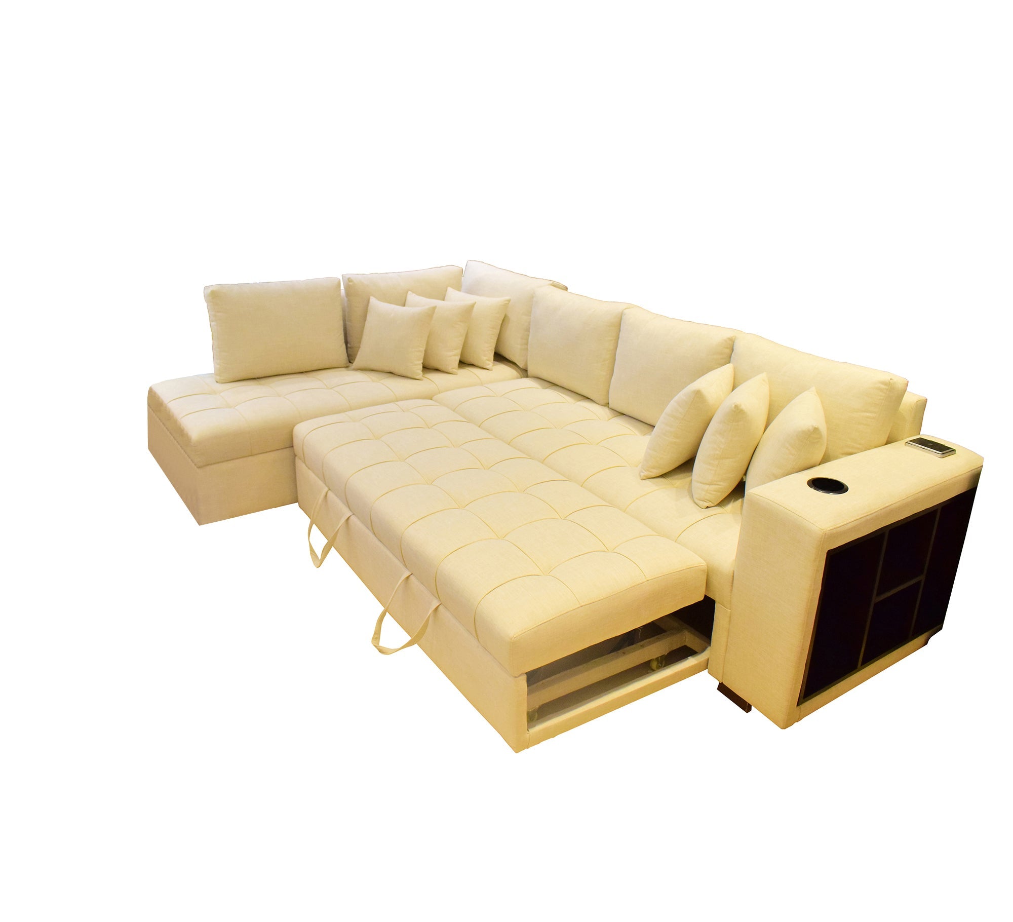 Ivory Corner: Elegant Décor, Timeless Sophistication - Vitrine Furniture - Sofa bed
