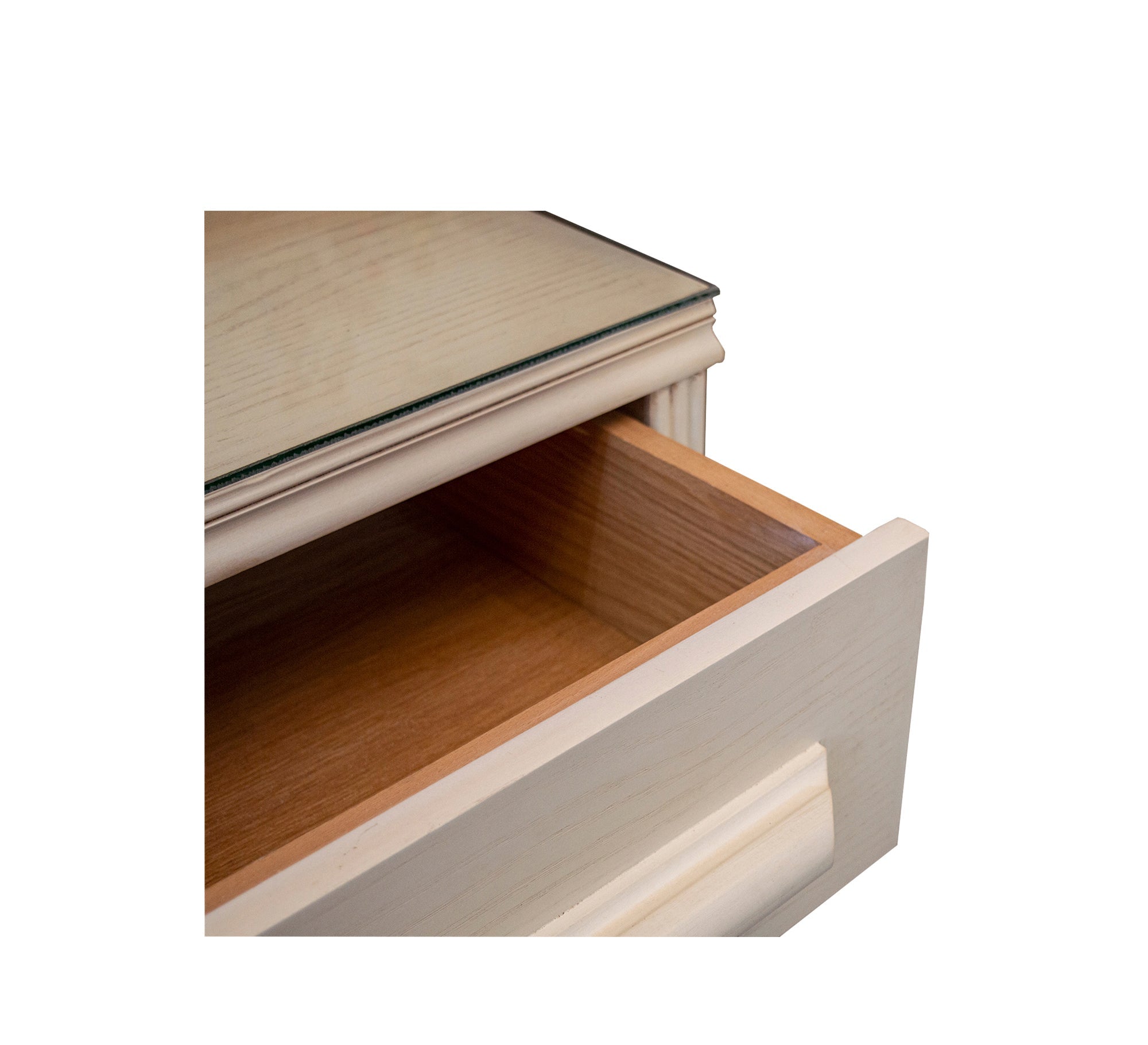 Junior bedroom with beige wood grain - Vitrine Furniture - Kids Rooms