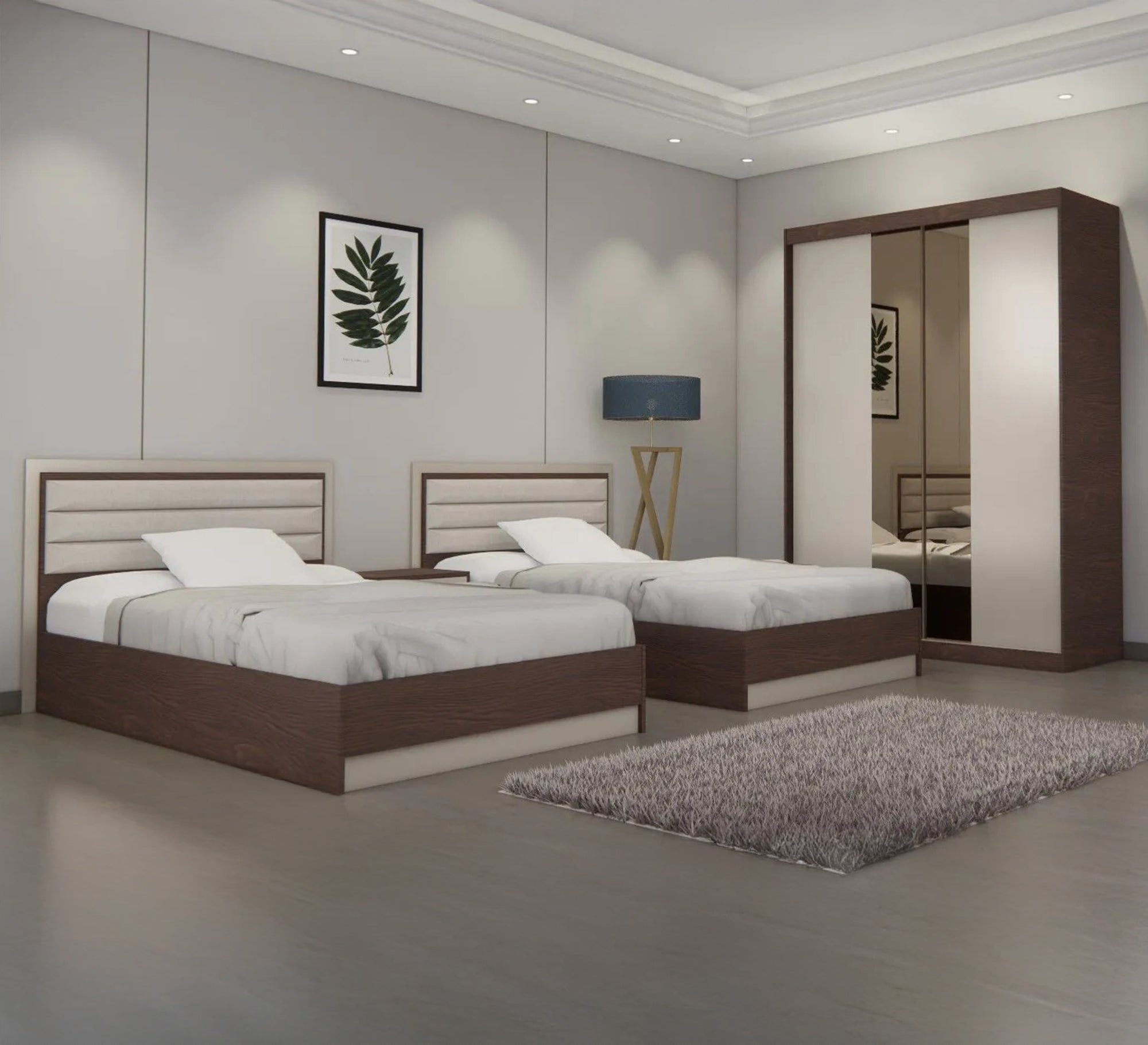 Kids' bedroom with sliding wardrobe - Vitrine Furniture - Furniture