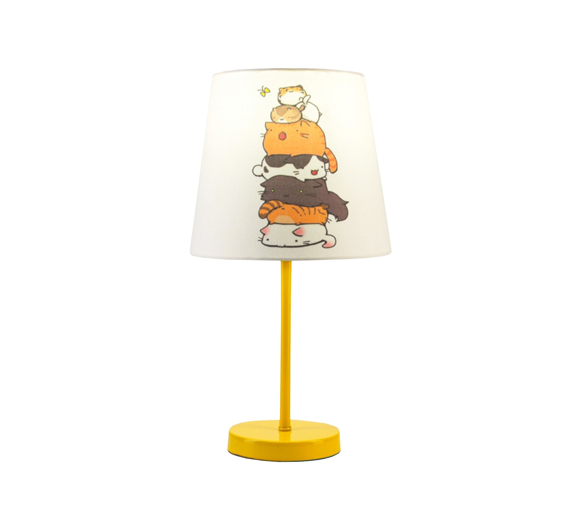 Kids Lamp: Cute Cats, Gentle Light, Beautiful Decor with Golden Base - Vitrine Furniture - Lighting