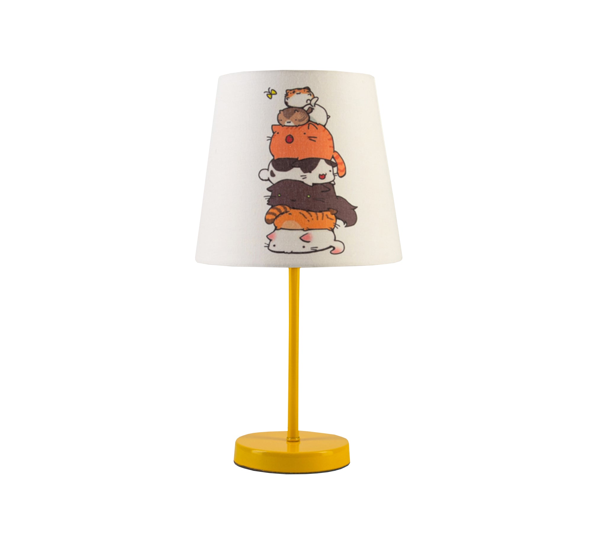 Kids Lamp: Cute Cats, Gentle Light, Beautiful Decor with Golden Base - Vitrine Furniture - Lighting