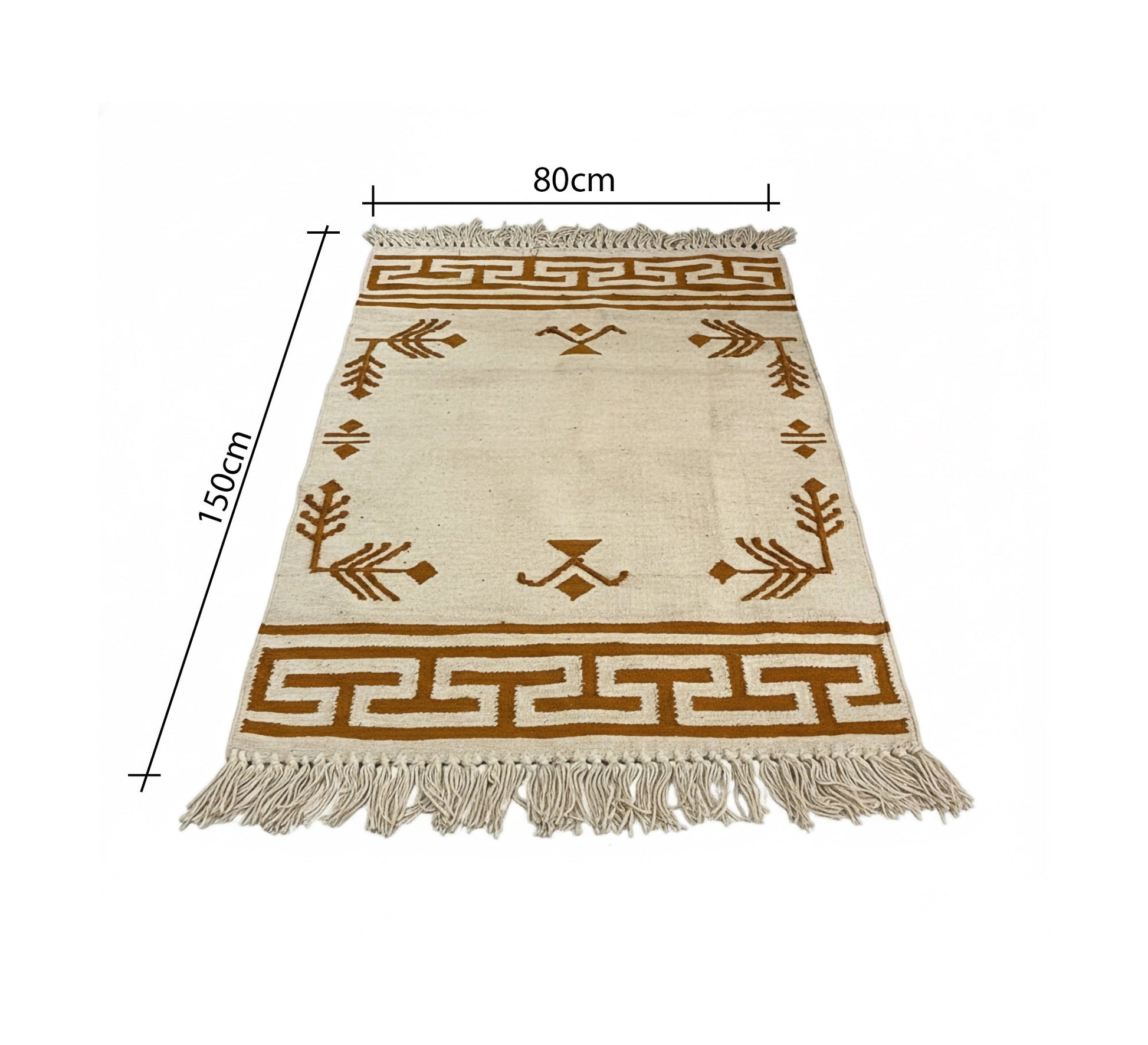 Kilim rug woven with warm geometric patterns - Vitrine Furniture - Accessories