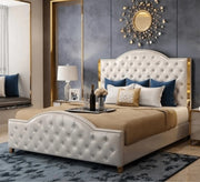 King bed in beige - Vitrine Furniture - Furniture