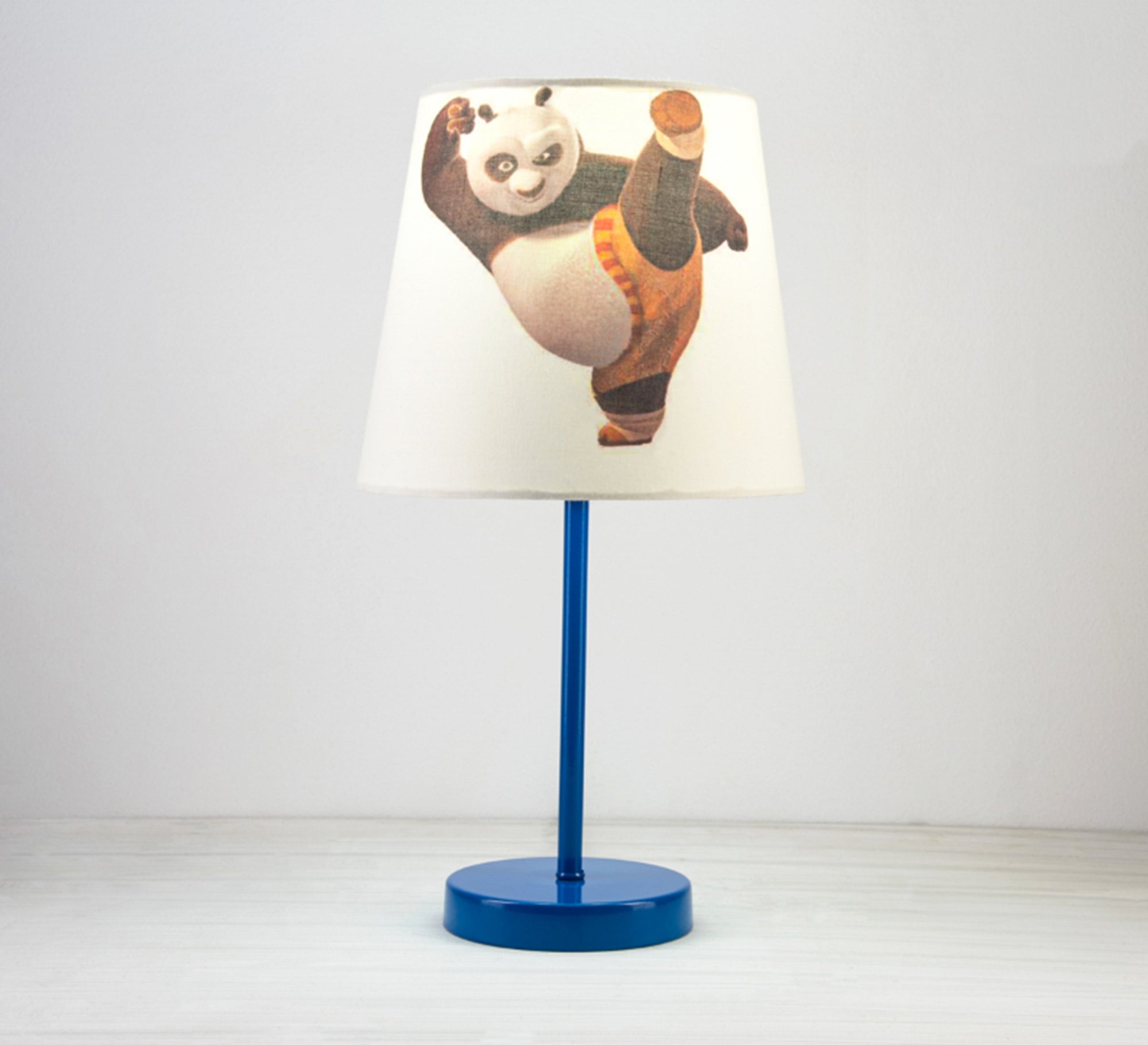 Kung Fu Panda Light Up and Cheerful Kids Lamp with Blue Base - Vitrine Furniture - Lighting