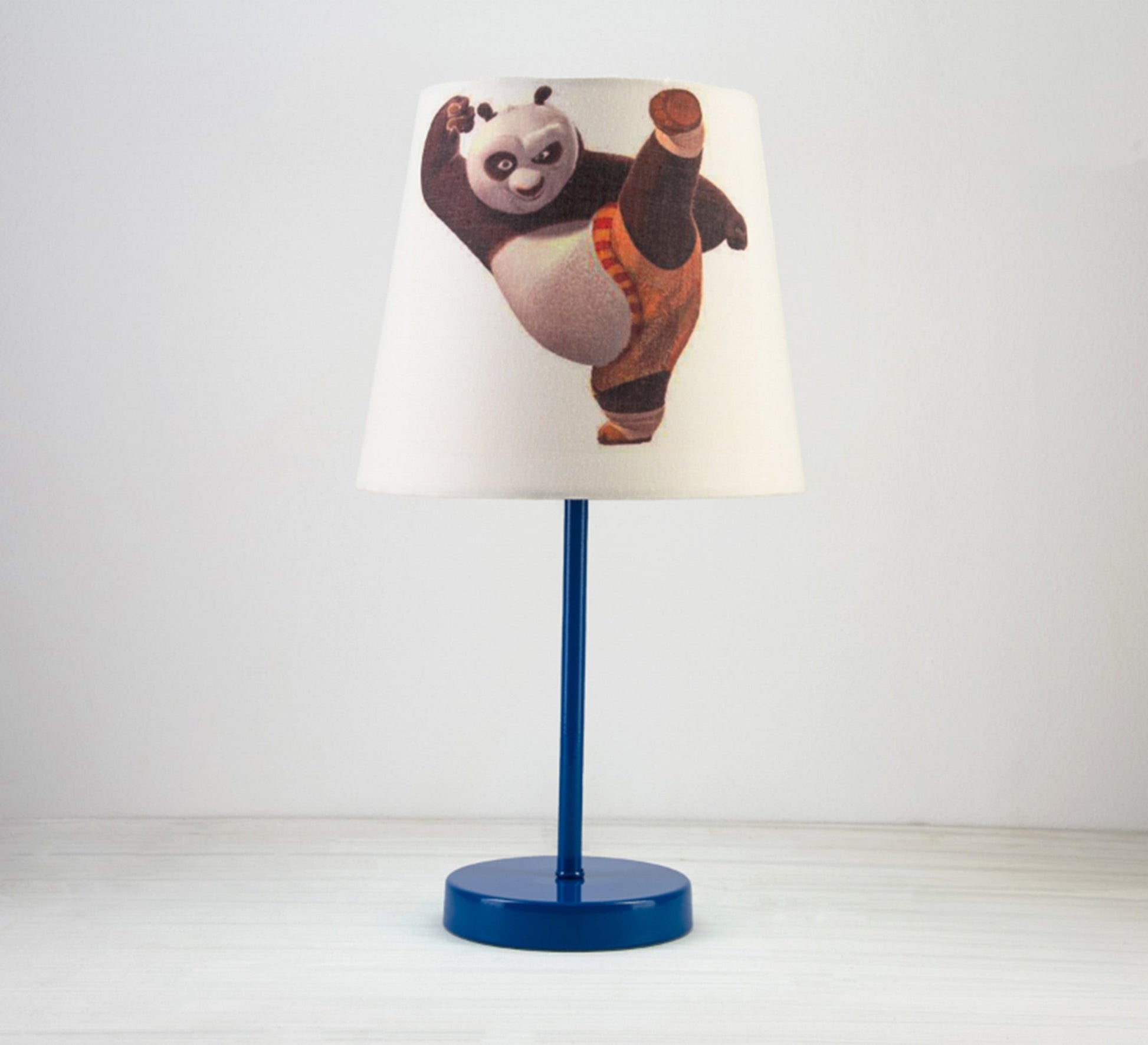 Kung Fu Panda Light Up and Cheerful Kids Lamp with Blue Base - Vitrine Furniture - Lighting