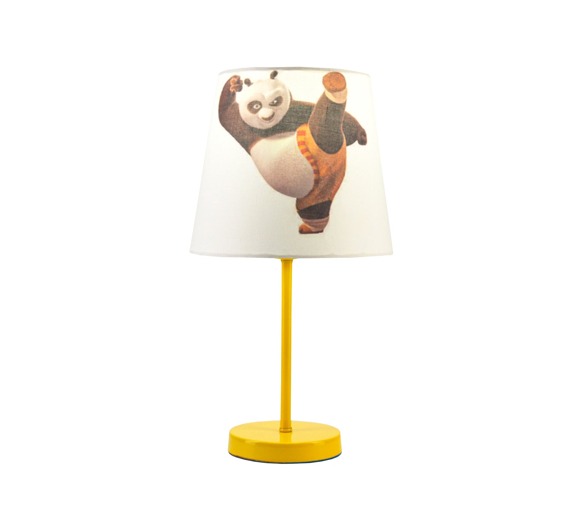 Kung Fu Panda Light Up and Cheerful Kids Lamp with Gold Base - Vitrine Furniture - Lighting