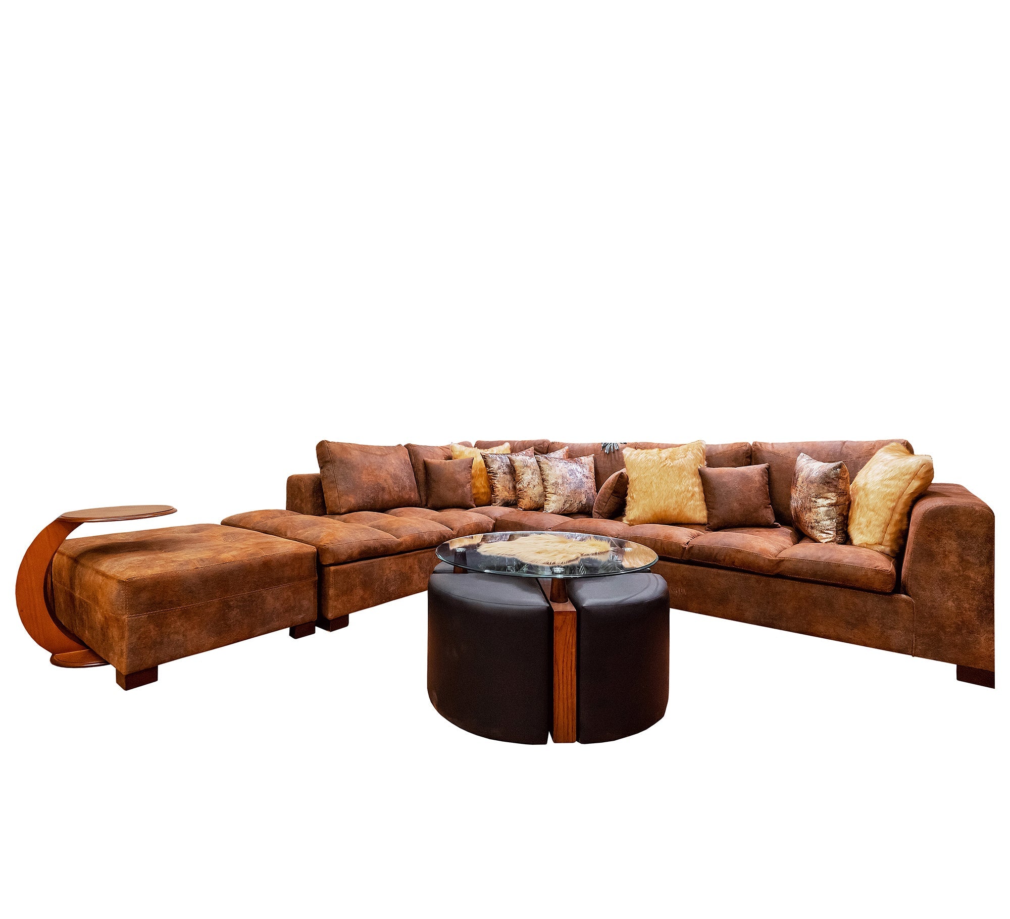 L - Shape Corner Sofa Set - Stylish & Versatile - Vitrine Furniture - Living room Sofas