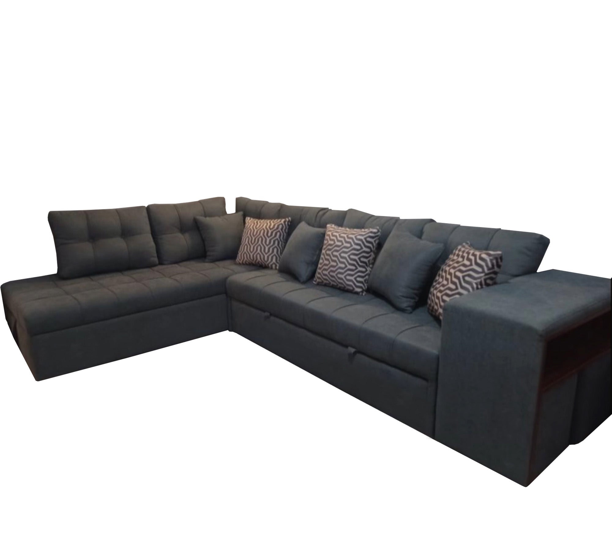 L - shaped bed and a chaise longue - Vitrine Furniture - L - shape sofa set