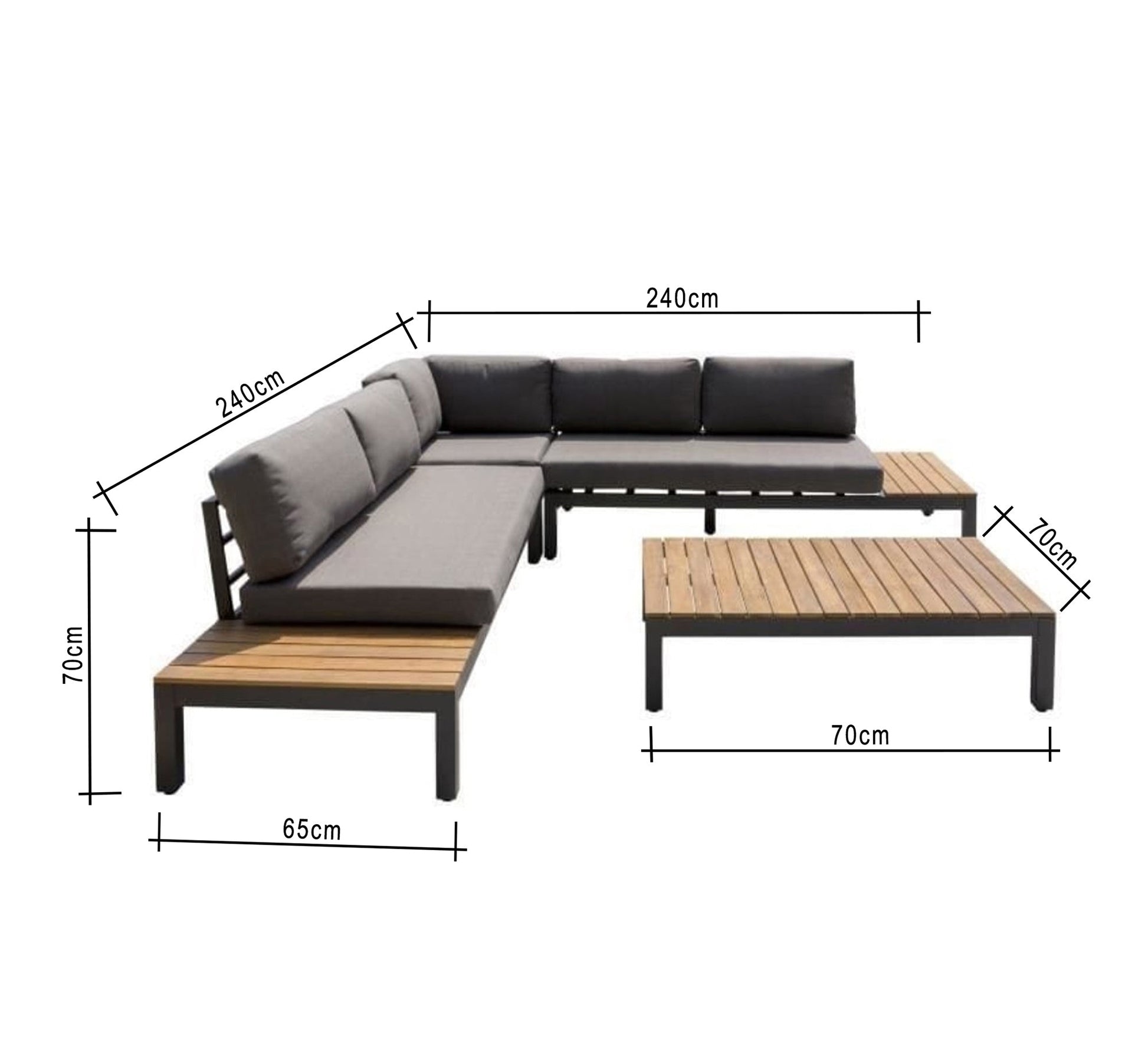 L - Shaped Corner Bracket, Durable Steel Reinforcement - Vitrine Furniture - Outdoor Products